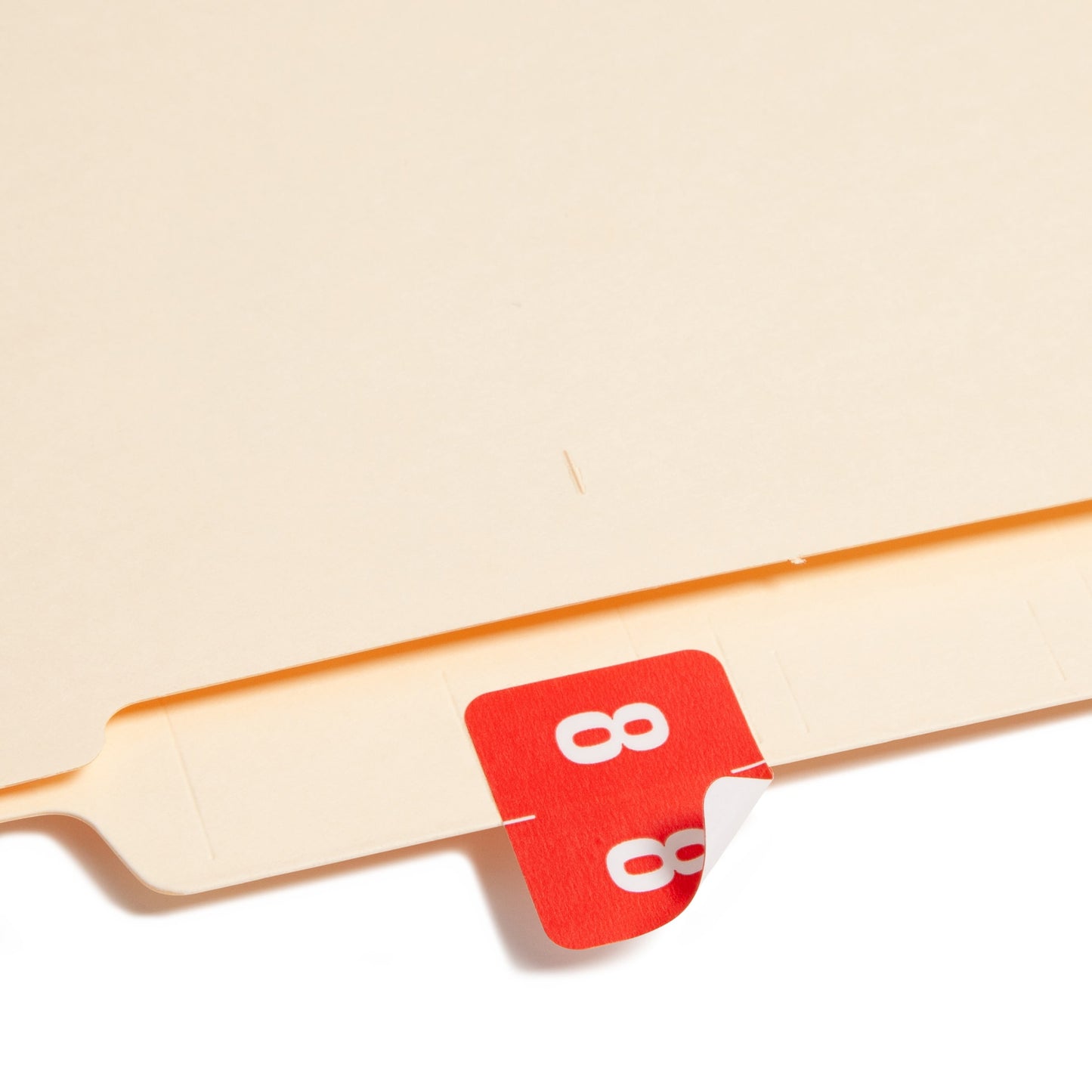 DCCRN Color-Coded Numeric Labels - Rolls, Red Color, 1-1/4" X 1" Size, Set of 500, 086486673488