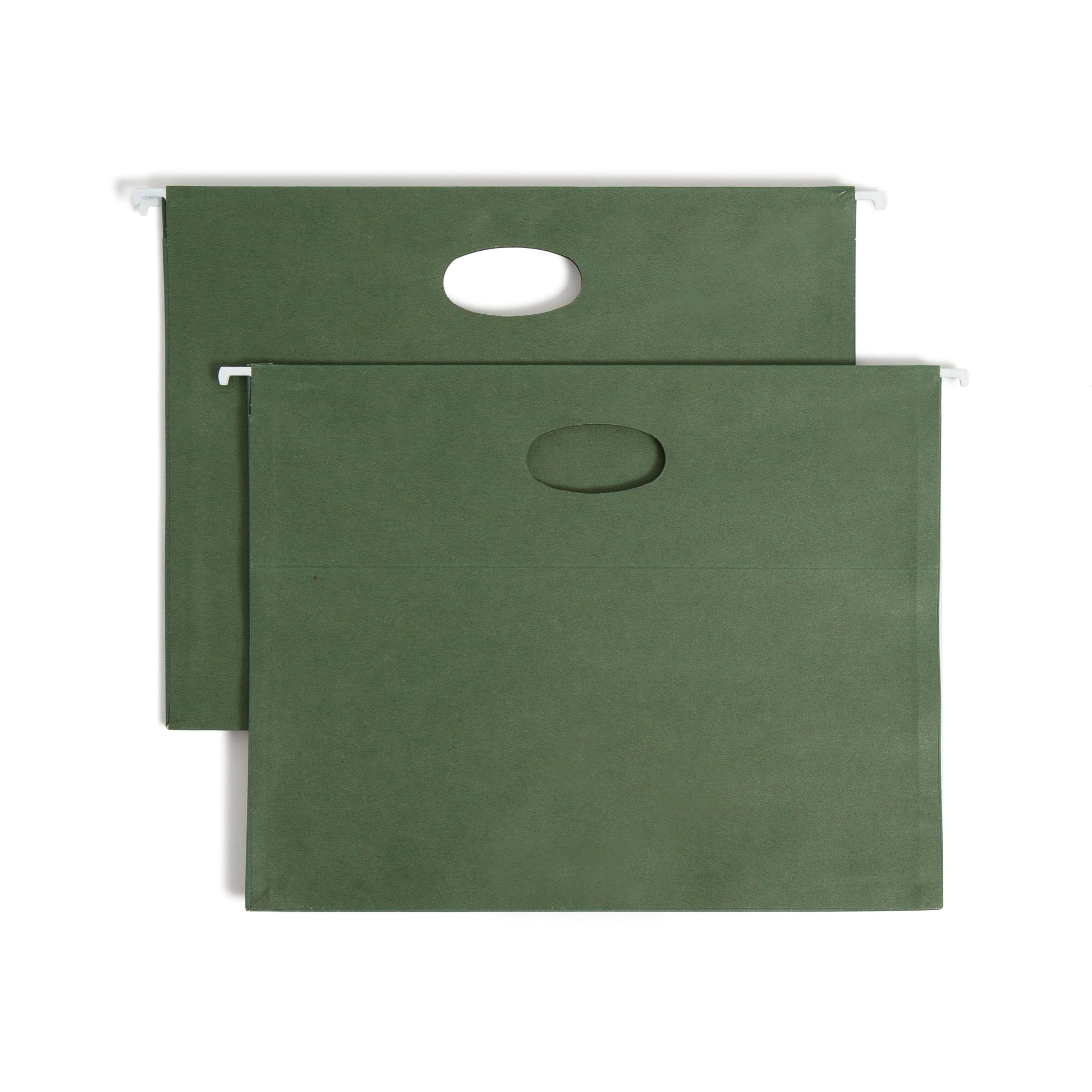100% Recycled Hanging File Pockets, Standard Green Color, Letter Size, Set of 10, 086486642262