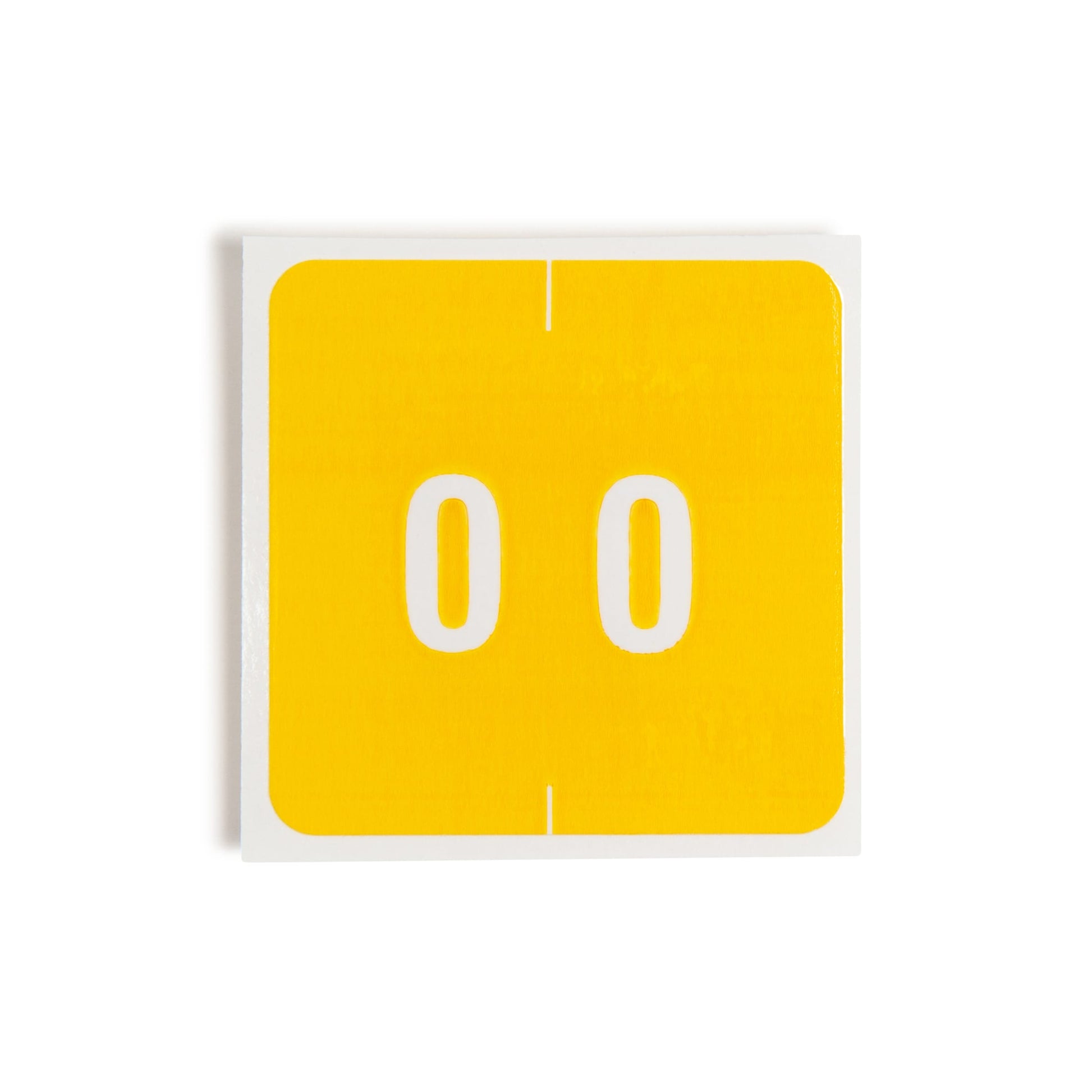 DCC Color-Coded Numeric Labels - Rolls, Yellow Color, 1-1/2" X 1-1/2" Size, Set of 250, 086486674201