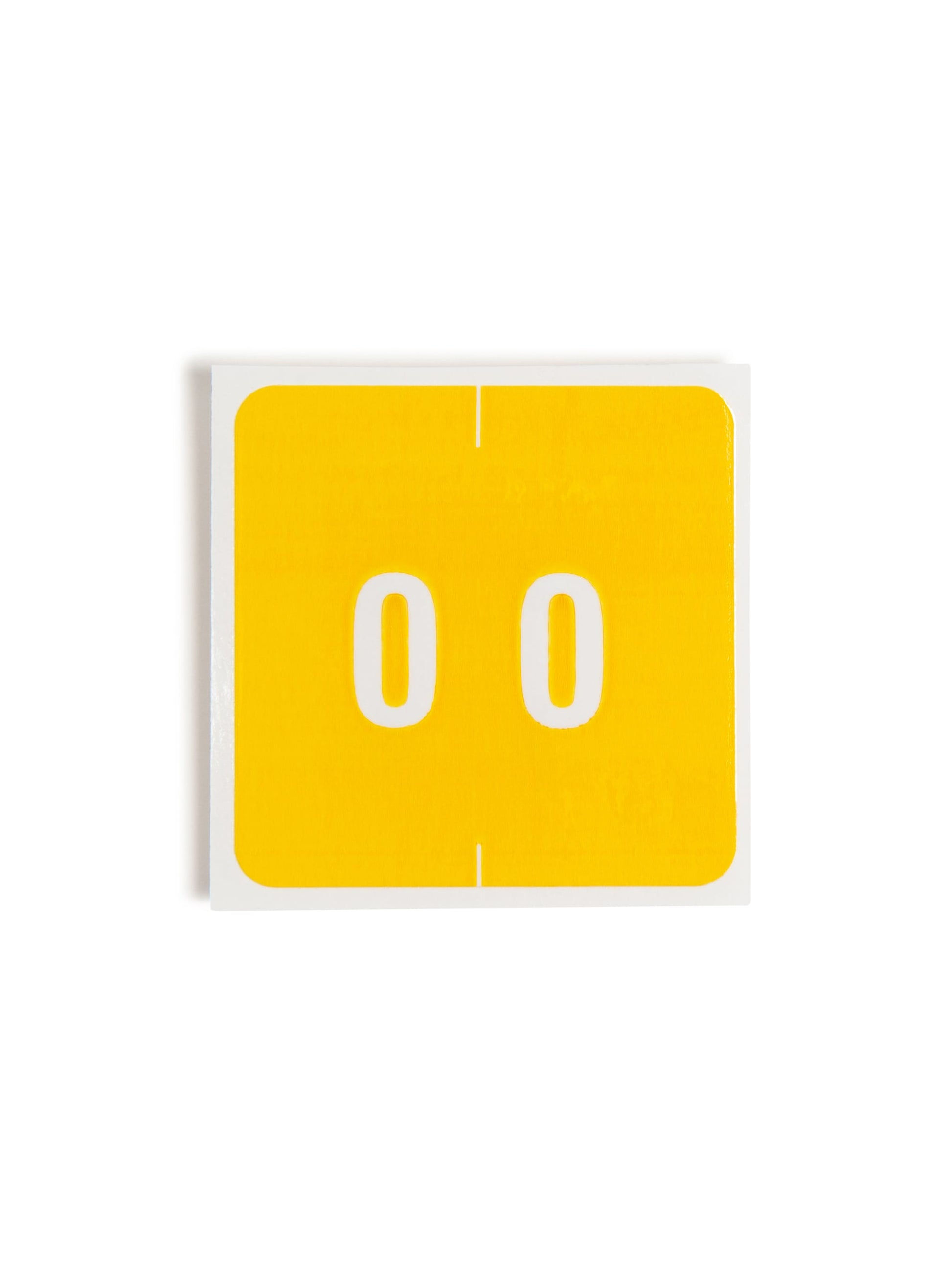 DCC Color-Coded Numeric Labels - Rolls, Yellow Color, 1-1/2" X 1-1/2" Size, Set of 250, 086486674201