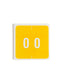 DCC Color-Coded Numeric Labels - Rolls, Yellow Color, 1-1/2" X 1-1/2" Size, Set of 250, 086486674201
