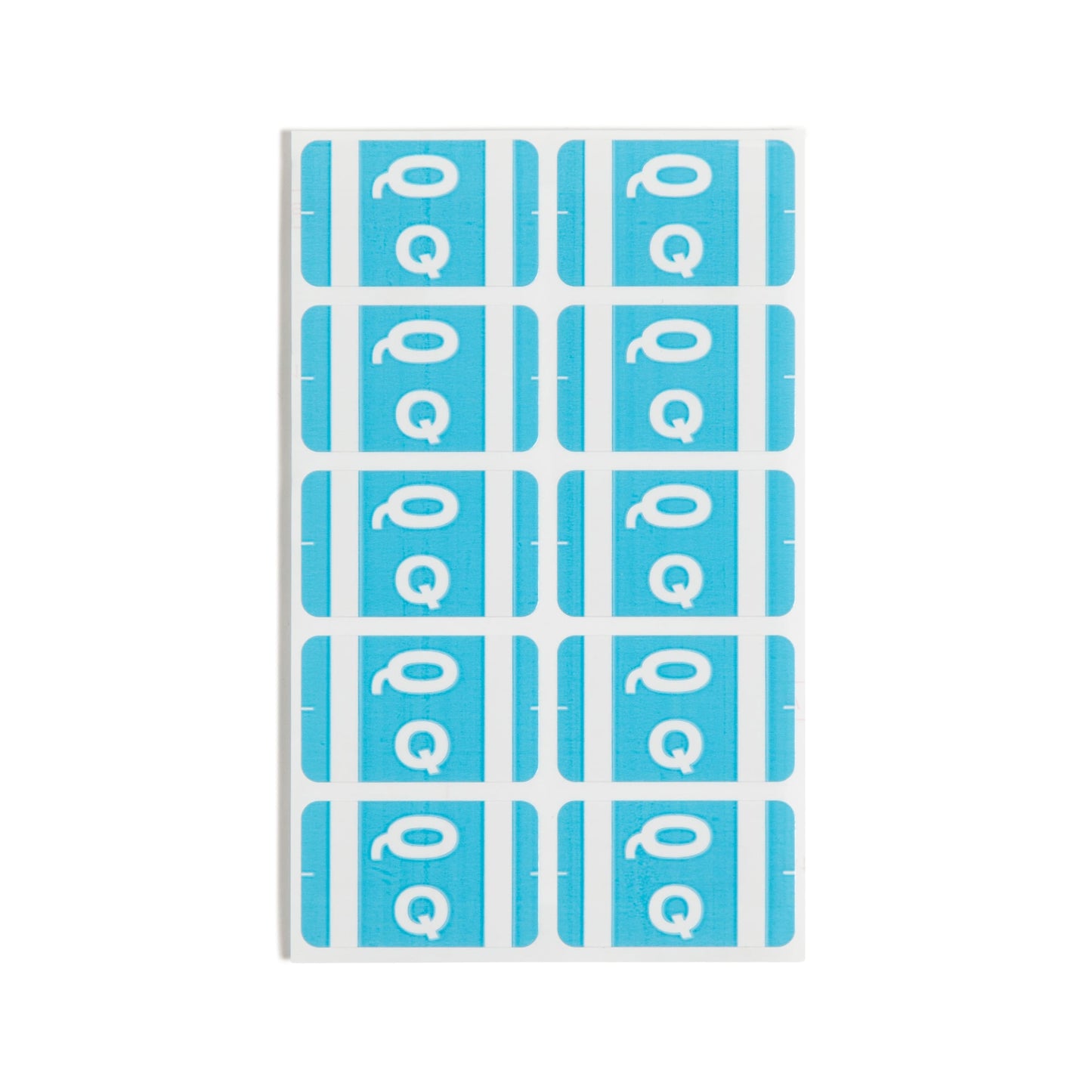 AlphaZ® ACCS Color Coded Alphabetic Labels - Sheets, Light Blue Color, 1" X 1-5/8" Size, Set of 100, 086486671873
