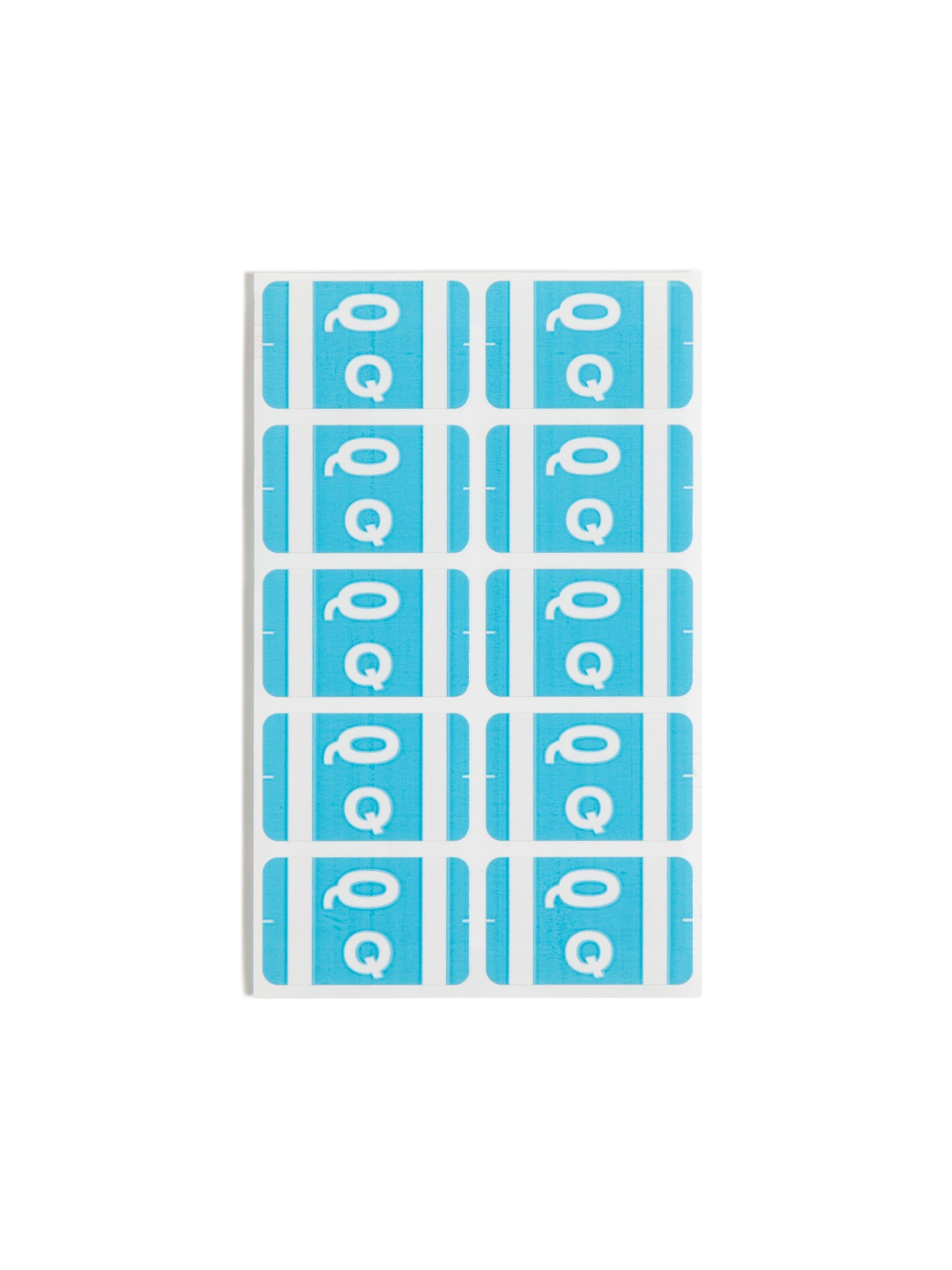 AlphaZ® ACCS Color Coded Alphabetic Labels - Sheets, Light Blue Color, 1" X 1-5/8" Size, Set of 100, 086486671873