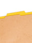 SafeSHIELD® Pressboard Classification File Folders, 1 Divider, 2 inch Expansion, Yellow Color, Legal Size, 