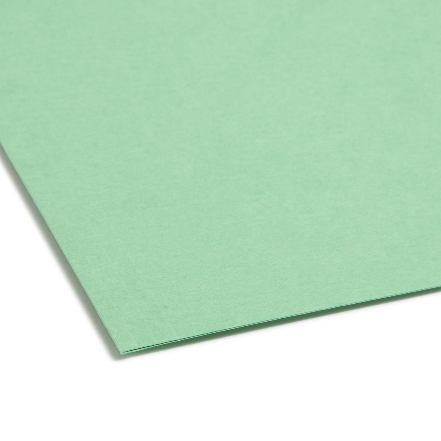 100% Recycled Reinforced Tab Fastener File Folders, Green Color, Letter Size, Set of 50, 086486121415