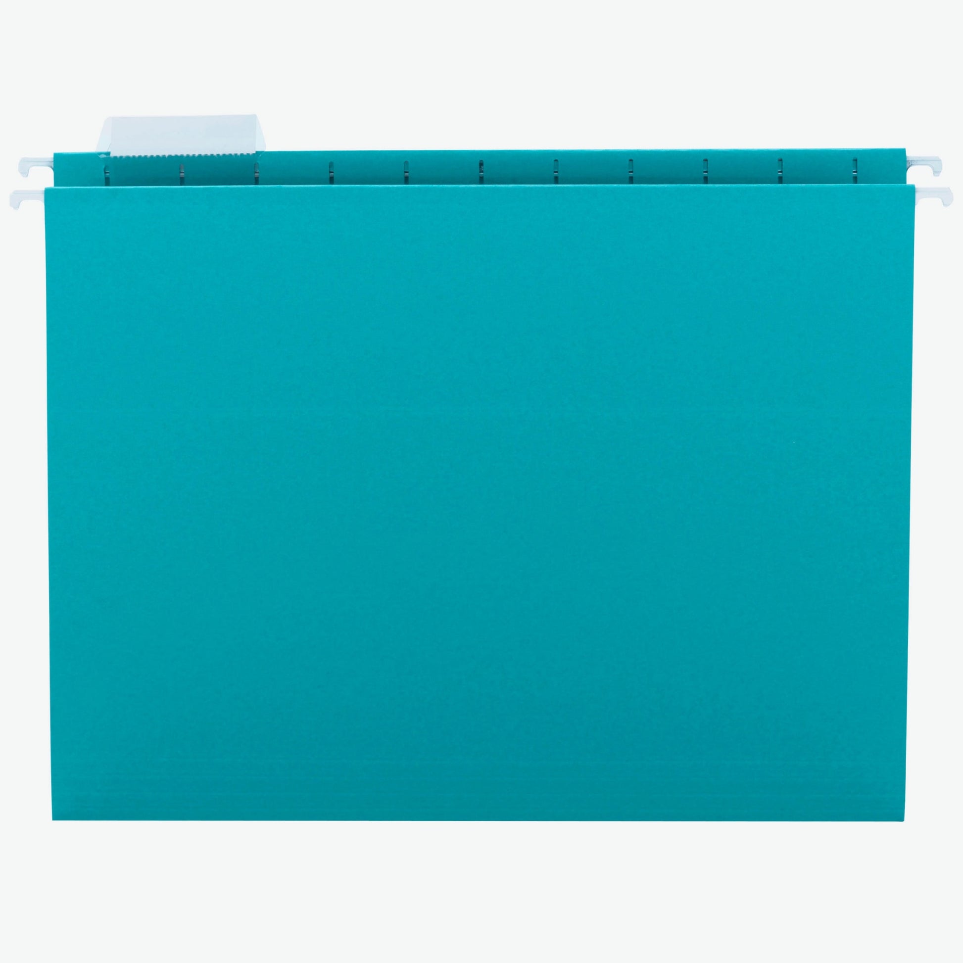 Standard Hanging File Folders with 1/5-Cut Tabs, Teal Color, Letter Size, Set of 25, 086486640749