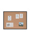 MDF Frame Cork Board, Black, Black, 47" x 35", 4 x 3, Black, 47" X 35" Size, Set of 1, 817894028764