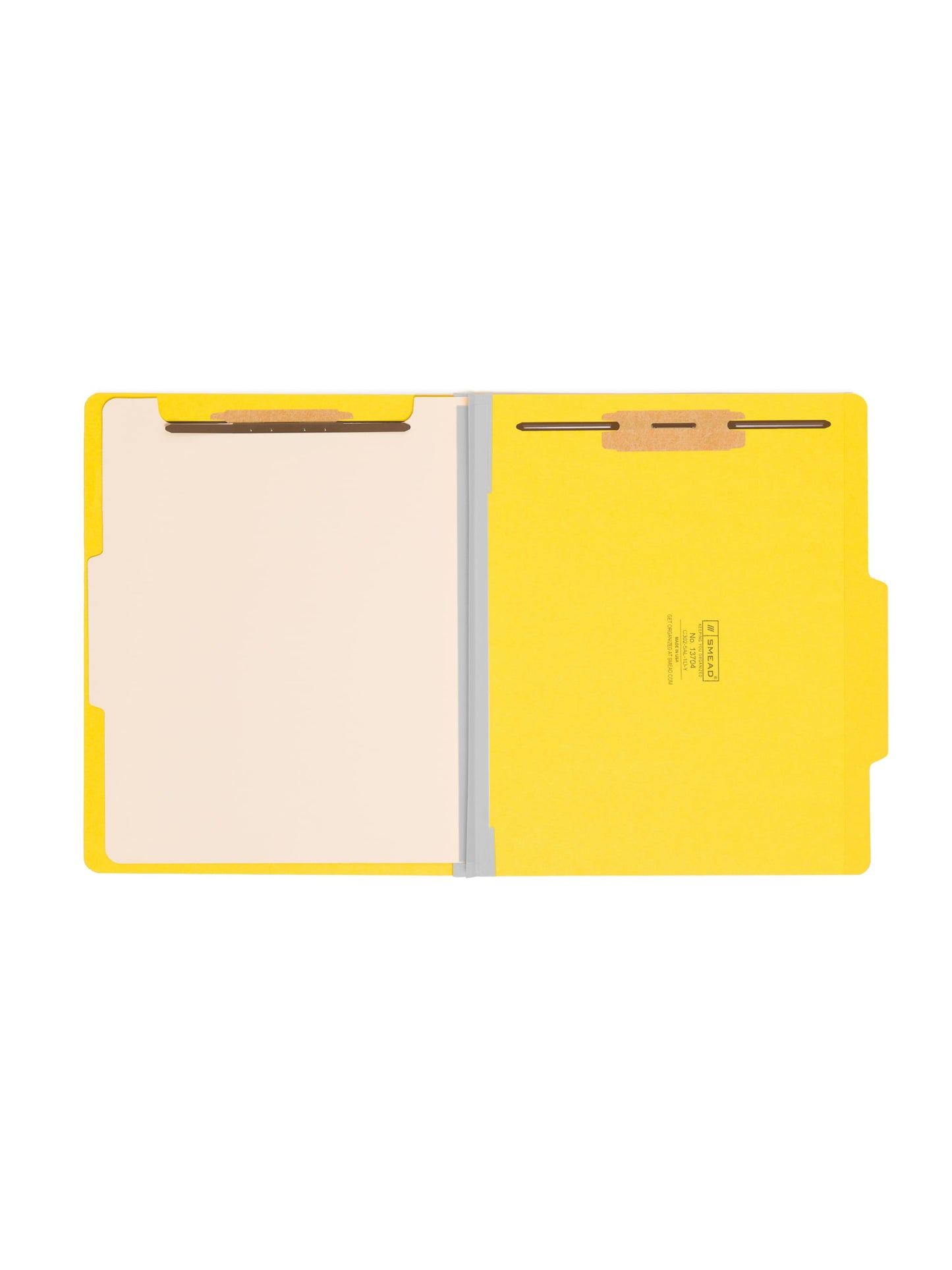 Classification File Folders, 1 Divider, 2 inch Expansion, Yellow Color, Letter Size, Set of 0, 30086486137042