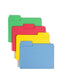 SuperTab® File Folders, 1/3-Cut Tab, Assorted Colors Color, Letter Size, Set of 100, 086486119870