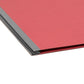 Pressboard Classification File Folders, 2 Dividers, 2 inch Expansion, Red Color, Letter Size, Set of 5, 086486140546