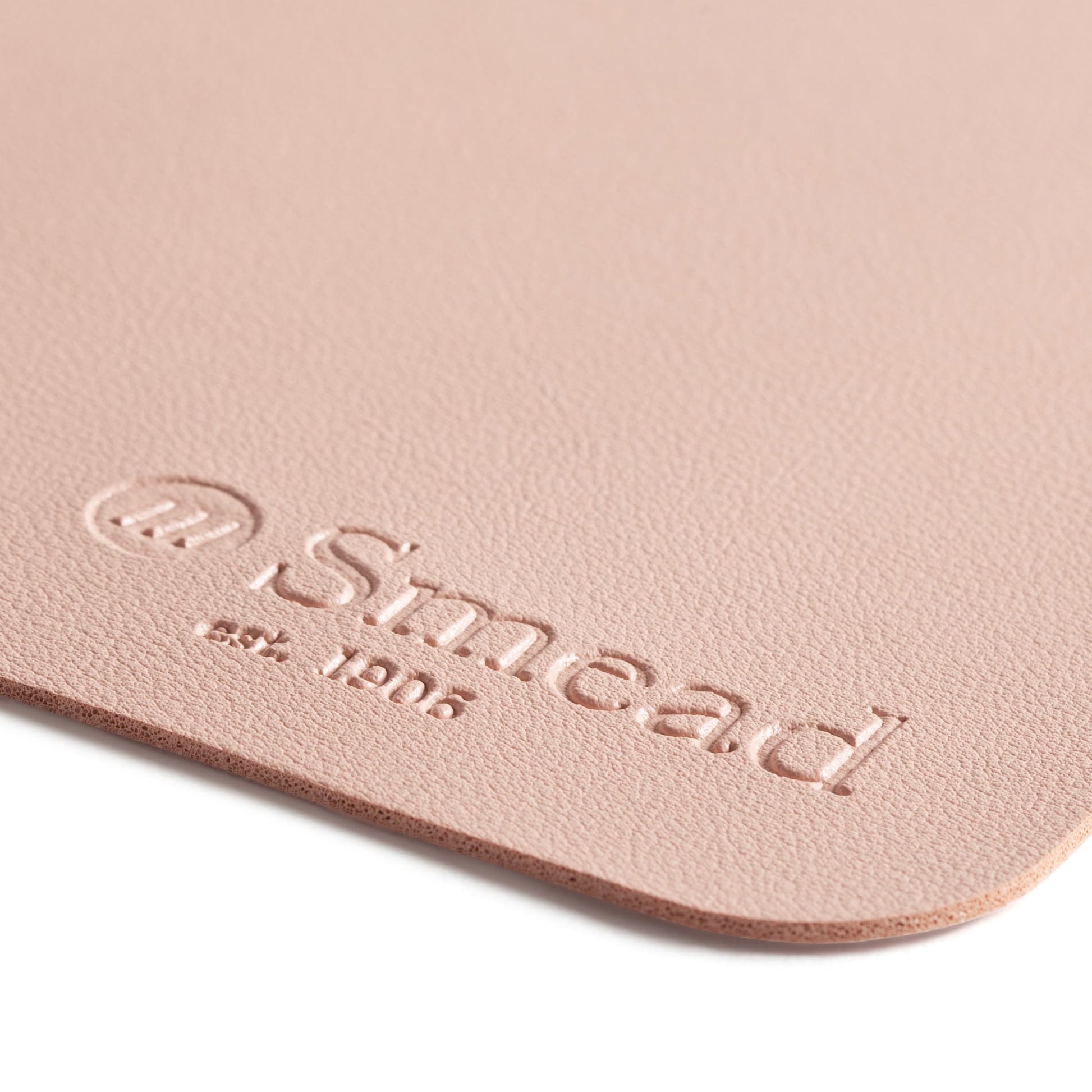Vegan Leather Desk Pad, Dusty Rose Color, 36"X17" Size, Set of 1, 086486648295