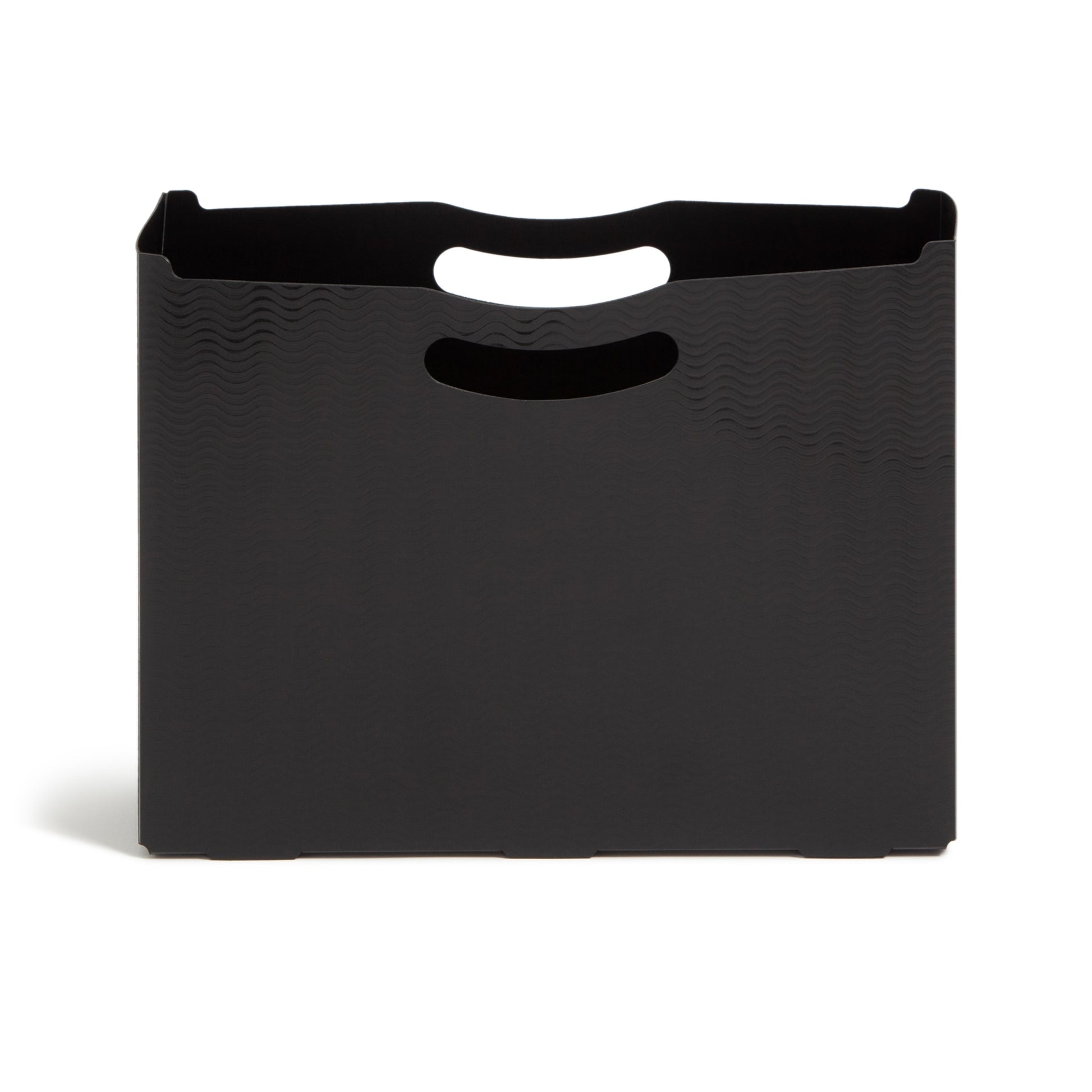 Poly File Boxes, 3-Inch Expansion, Black Color, Letter Size, Set of 1, 086486716314