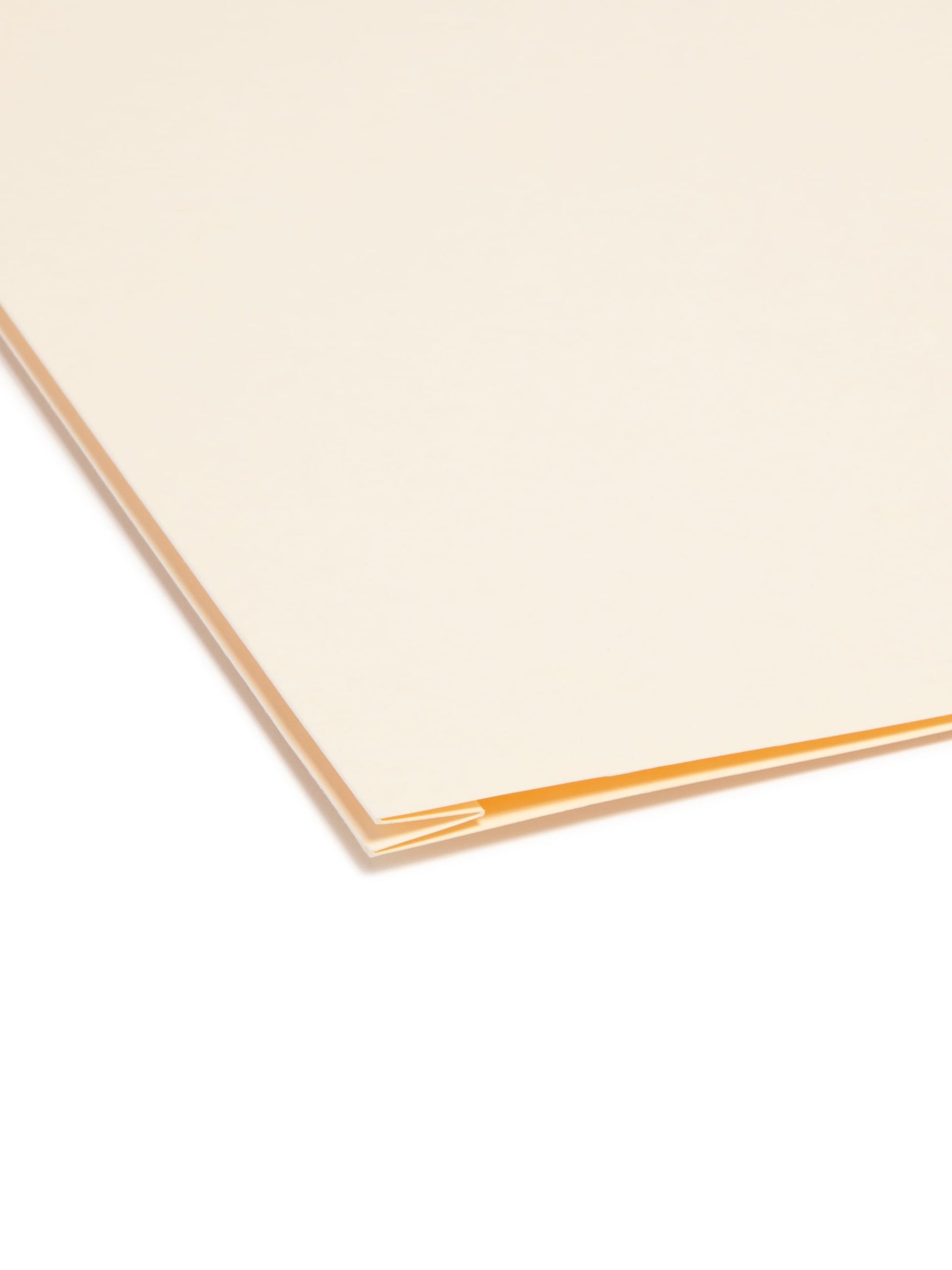 Reinforced Tab File Folders, 1.5 inch Expansion, 1/3-Cut Tab, Manila Color, Legal Size, Set of 50, 086486154055