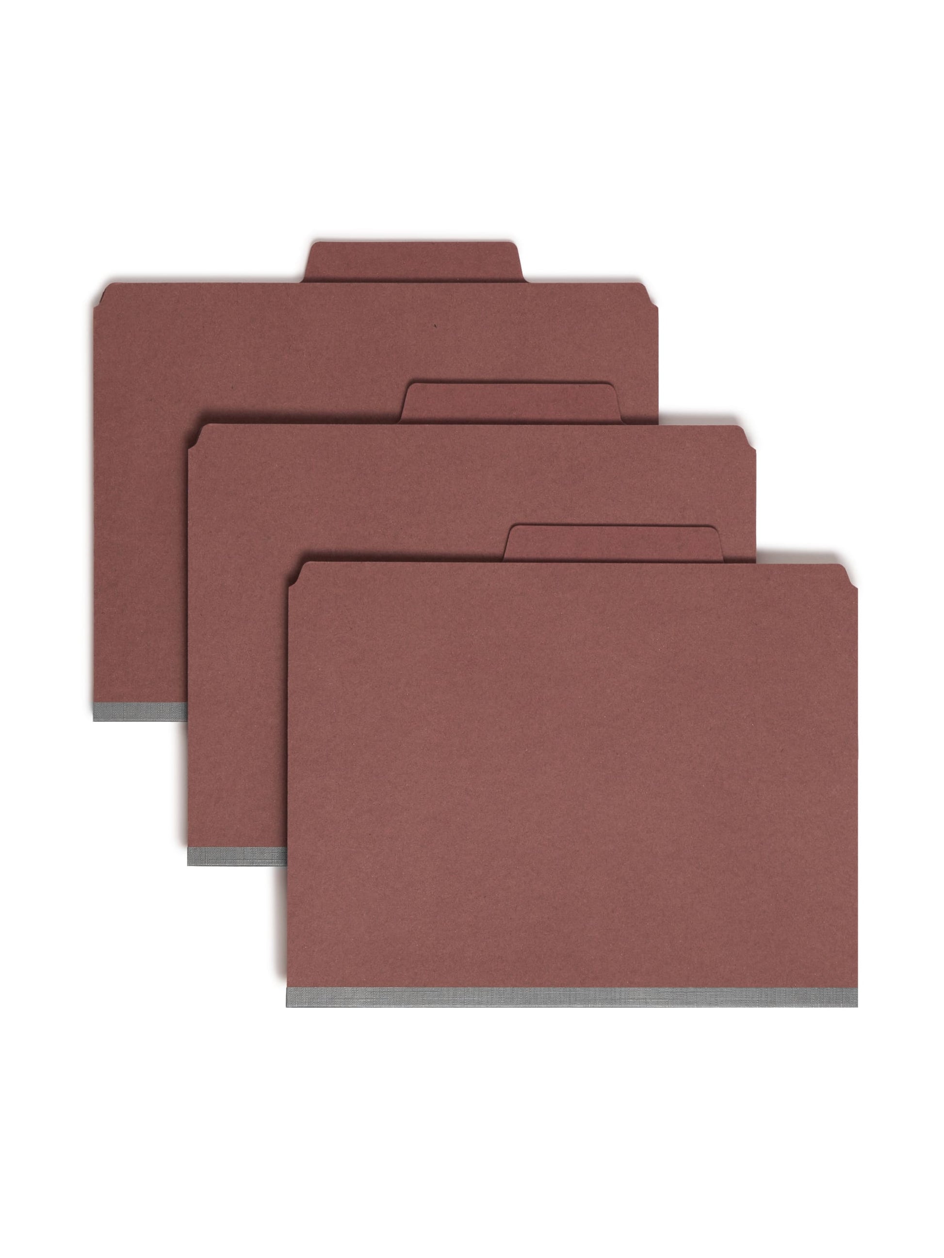 SuperTab® Classification File Folders, Red Color, Letter Size, Set of 10, 30086486140707