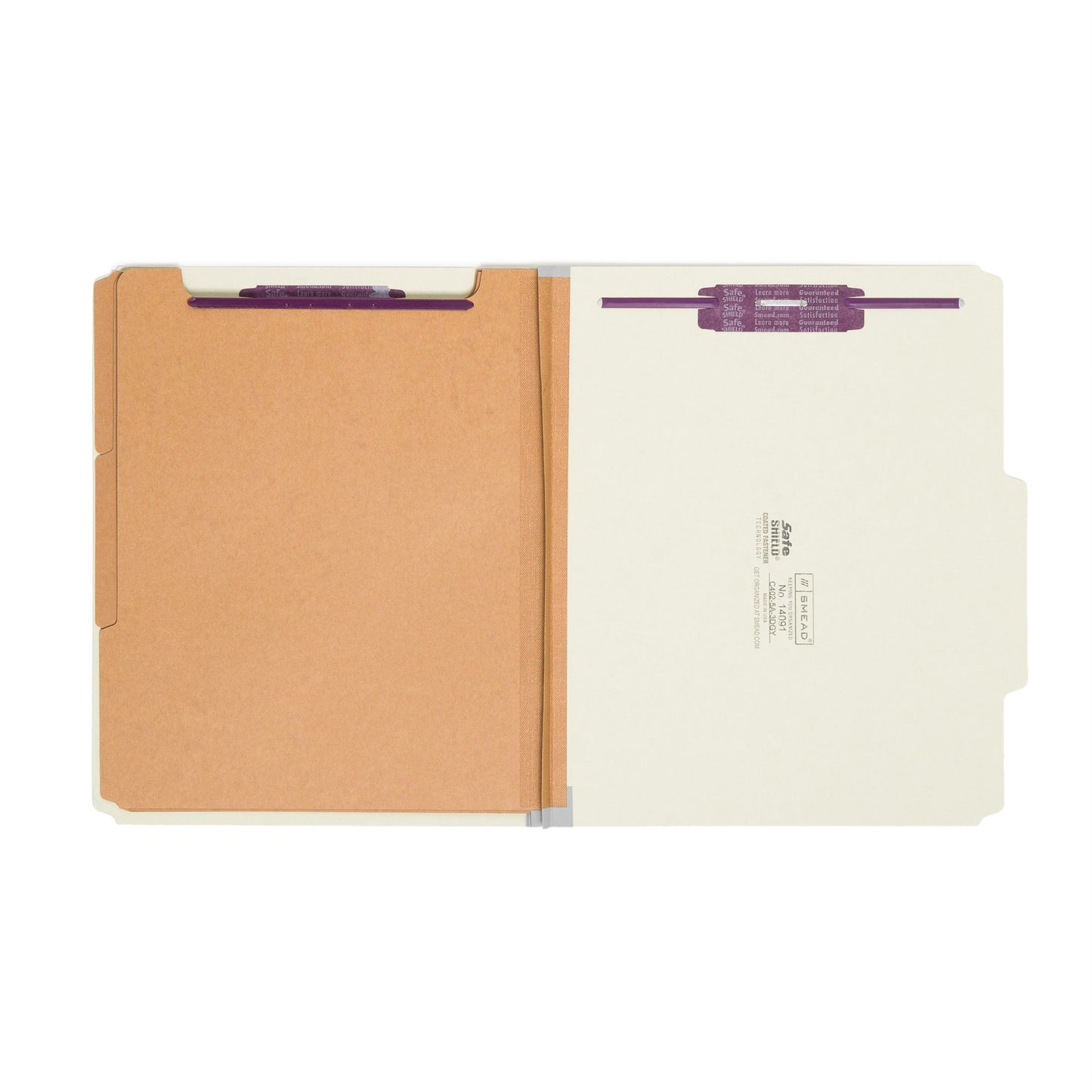 SafeSHIELD® Pressboard Classification File Folders, 3 Dividers, 3 inch Expansion, 2/5-Cut Tab, Gray/Green Color, Letter Size, Set of 10, 30086486140912