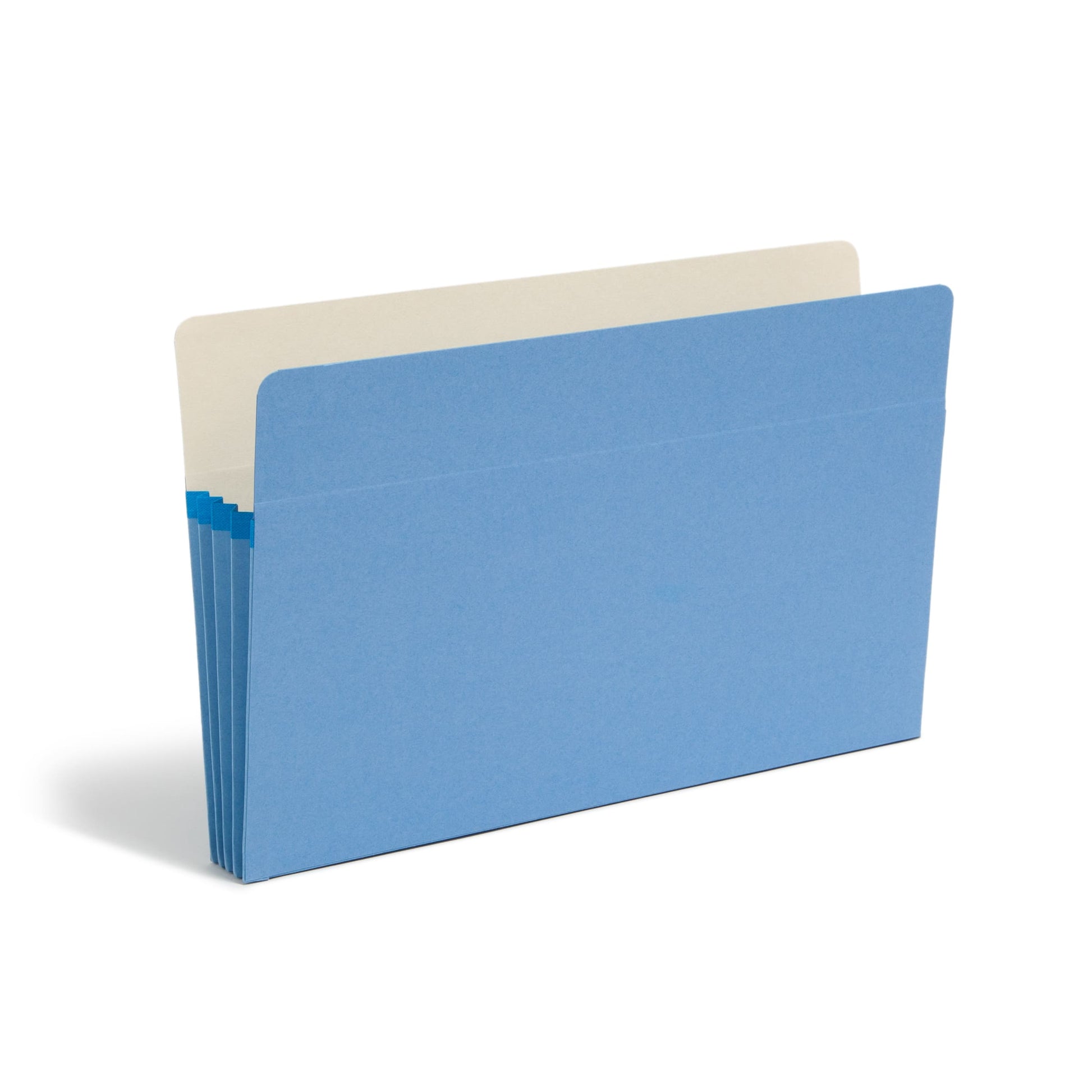 File Pockets, 3-1/2 inch Expansion, Straight-Cut Tab, Blue Color, Legal Size, Set of 25, 30086486742253