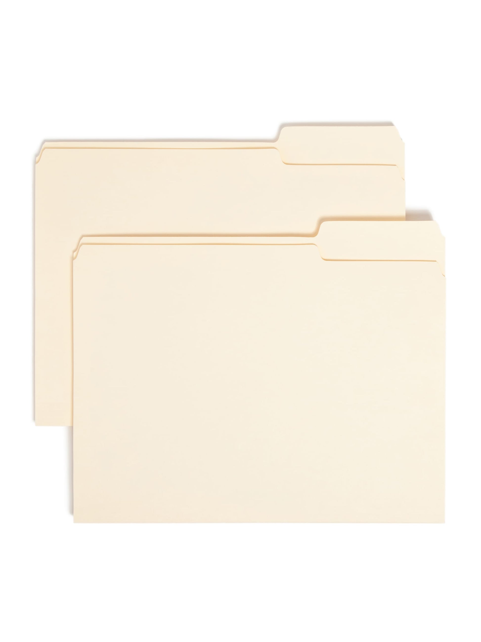 Standard File Folders, 1/3-Cut Right Tab, Manila Color, Letter Size, Set of 100, 086486103336