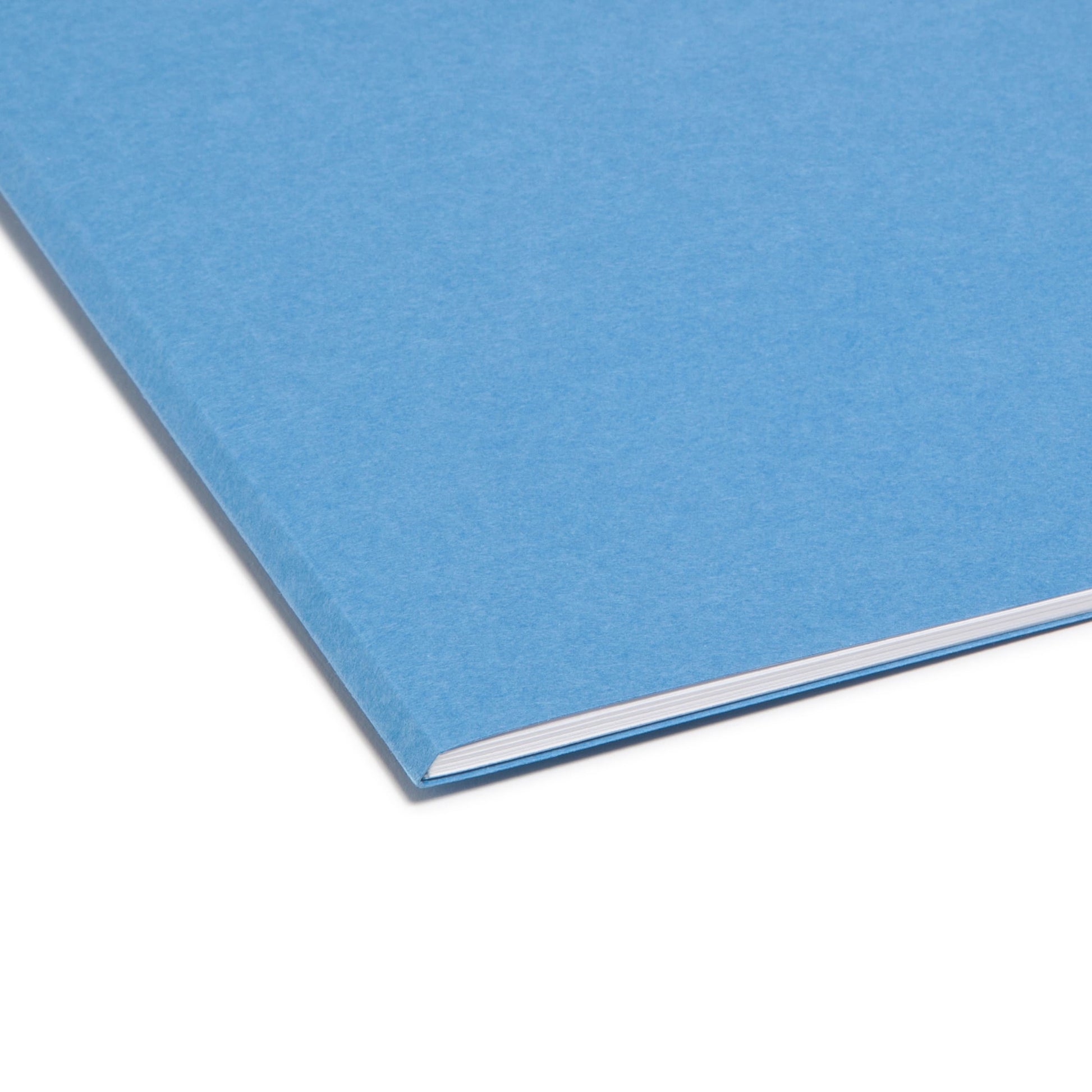 Reinforced Tab File Folders, Straight-Cut Tab, Blue Color, Letter Size, Set of 100, 086486120104