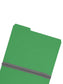 Pressboard File Folder, 1 inch Expansion, 1/3-Cut Tab, Green Color, Letter Size, Set of 25, 086486215466