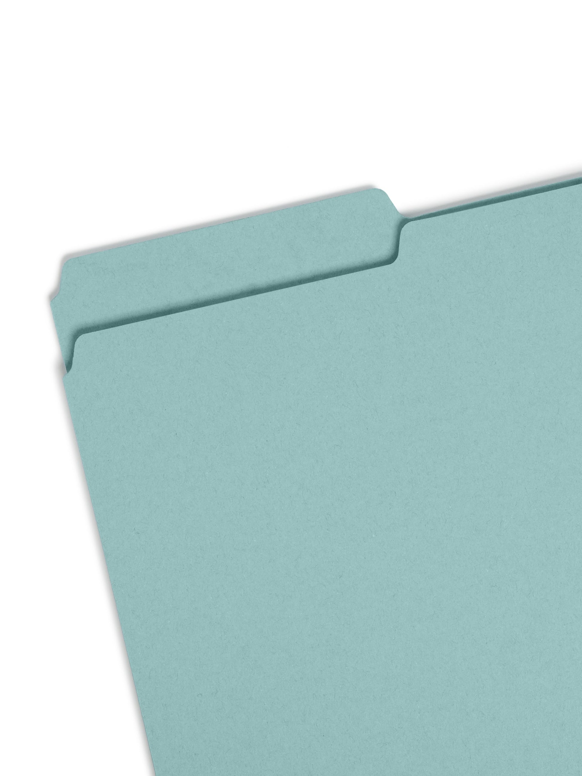 SafeSHIELD® Pressboard Fastener File Folders, 2 inch Expansion, 1/3-Cut Tab, Blue Color, Legal Size, Set of 25, 086486199377