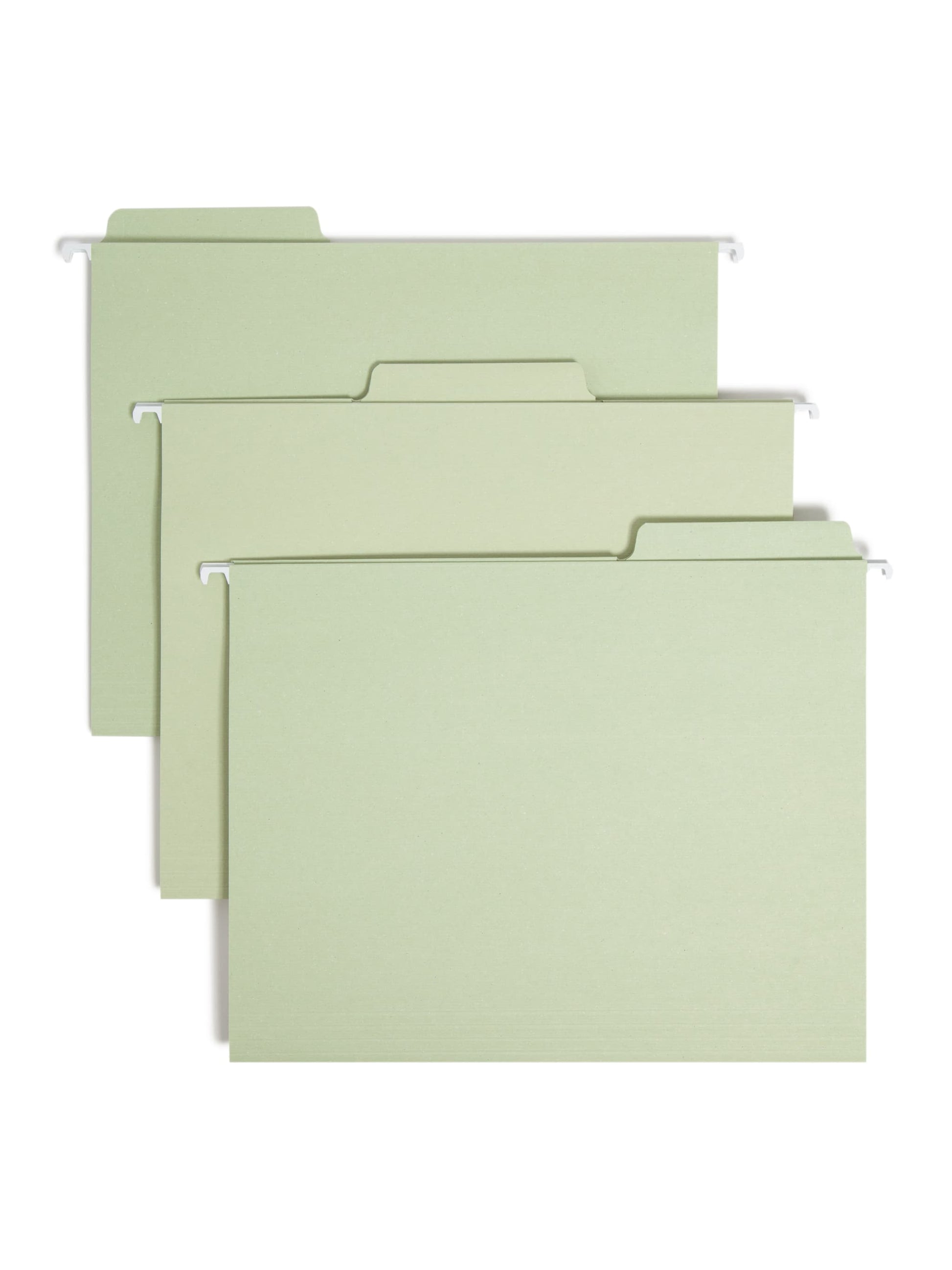 FasTab® Hanging File Folders, 1/3-Cut Tab, Moss Color, Letter Size, Set of 20, 086486640824