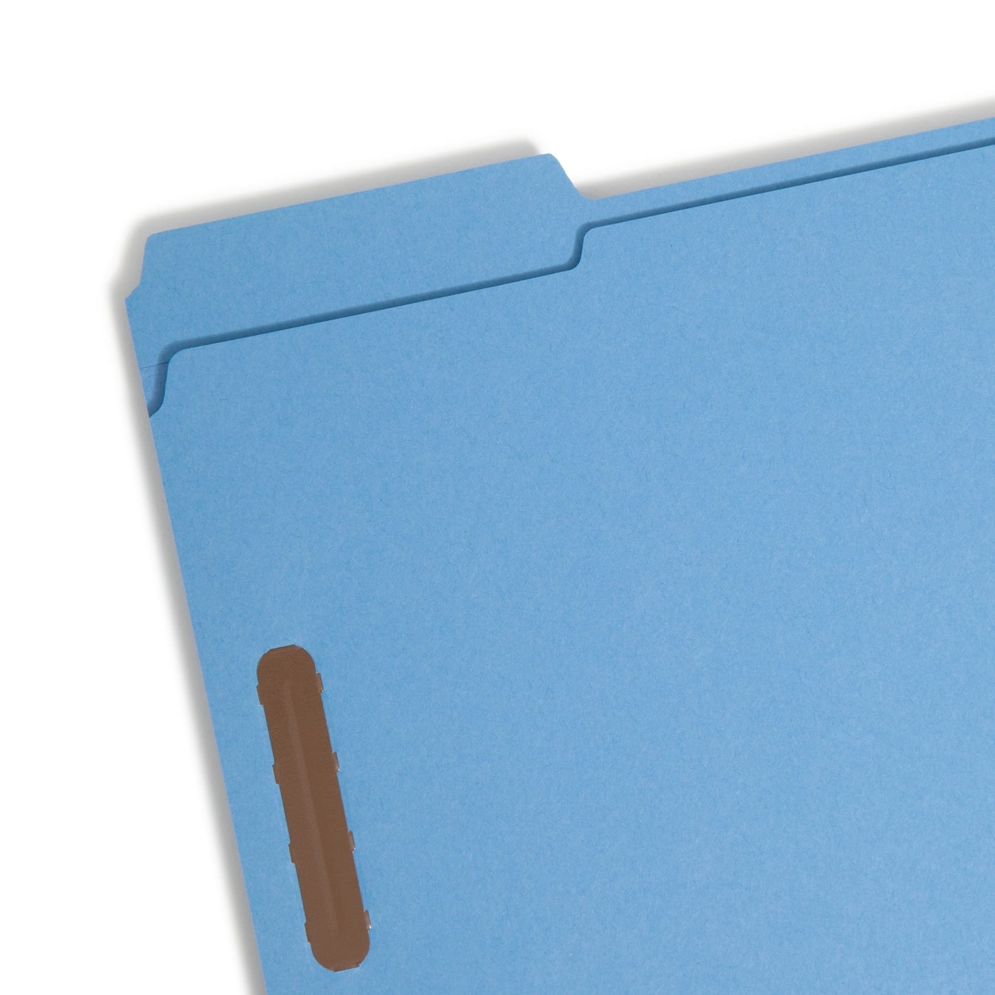 Reinforced Tab Fastener File Folders, 1/3-Cut Tab, 2 Fasteners, Blue Color, Letter Size, Set of 50, 086486120401