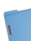Reinforced Tab Fastener File Folders, 1/3-Cut Tab, 2 Fasteners, Blue Color, Letter Size, Set of 50, 086486120401