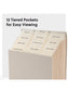 Expanding Stadium® File, 12 Pockets, Beige Color, 13.6" X 12.25" X 1.88" Size, Set of 1, 086486702263