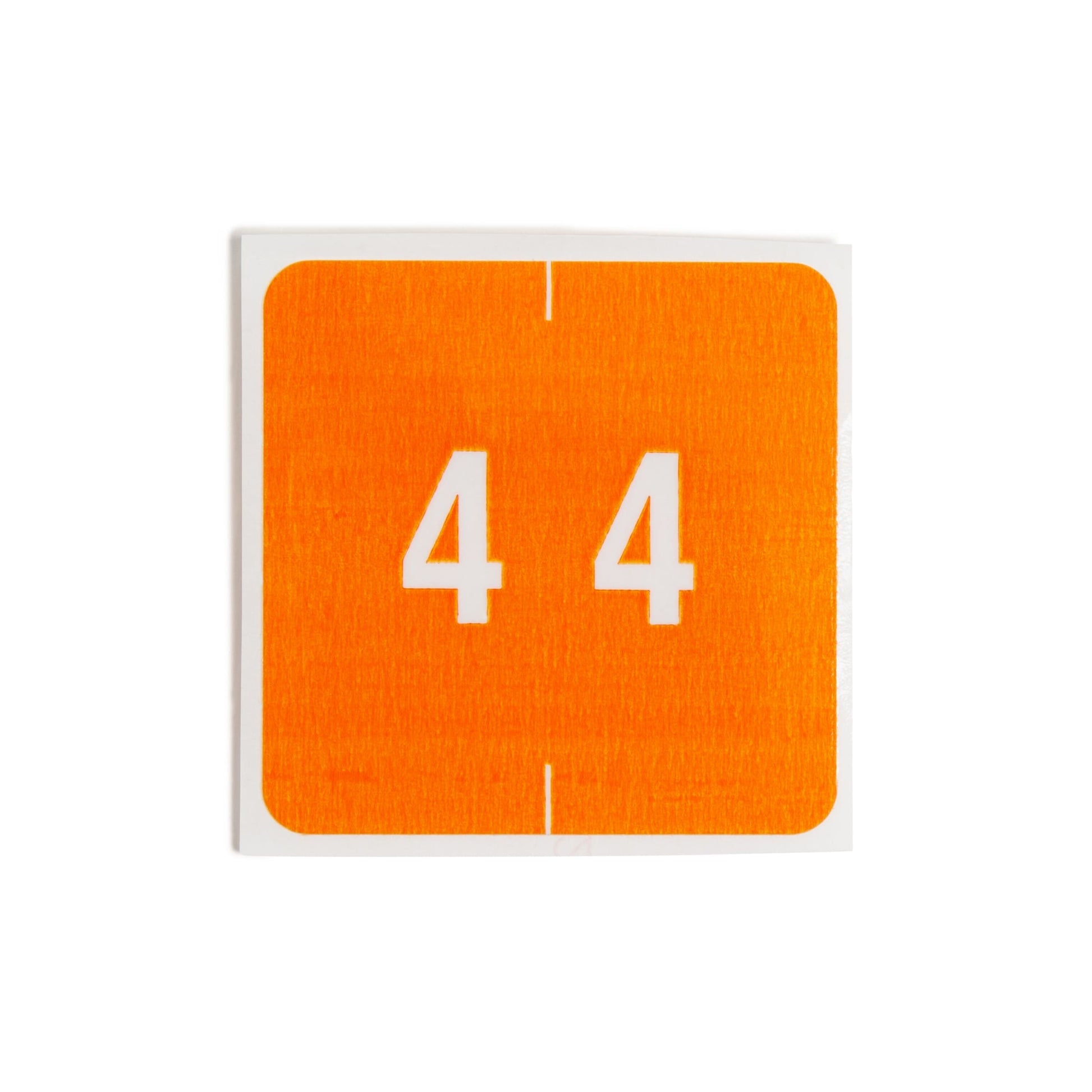 DCC Color-Coded Numeric Labels - Rolls, Orange Color, 1-1/2" X 1-1/2" Size, Set of 250, 086486674249