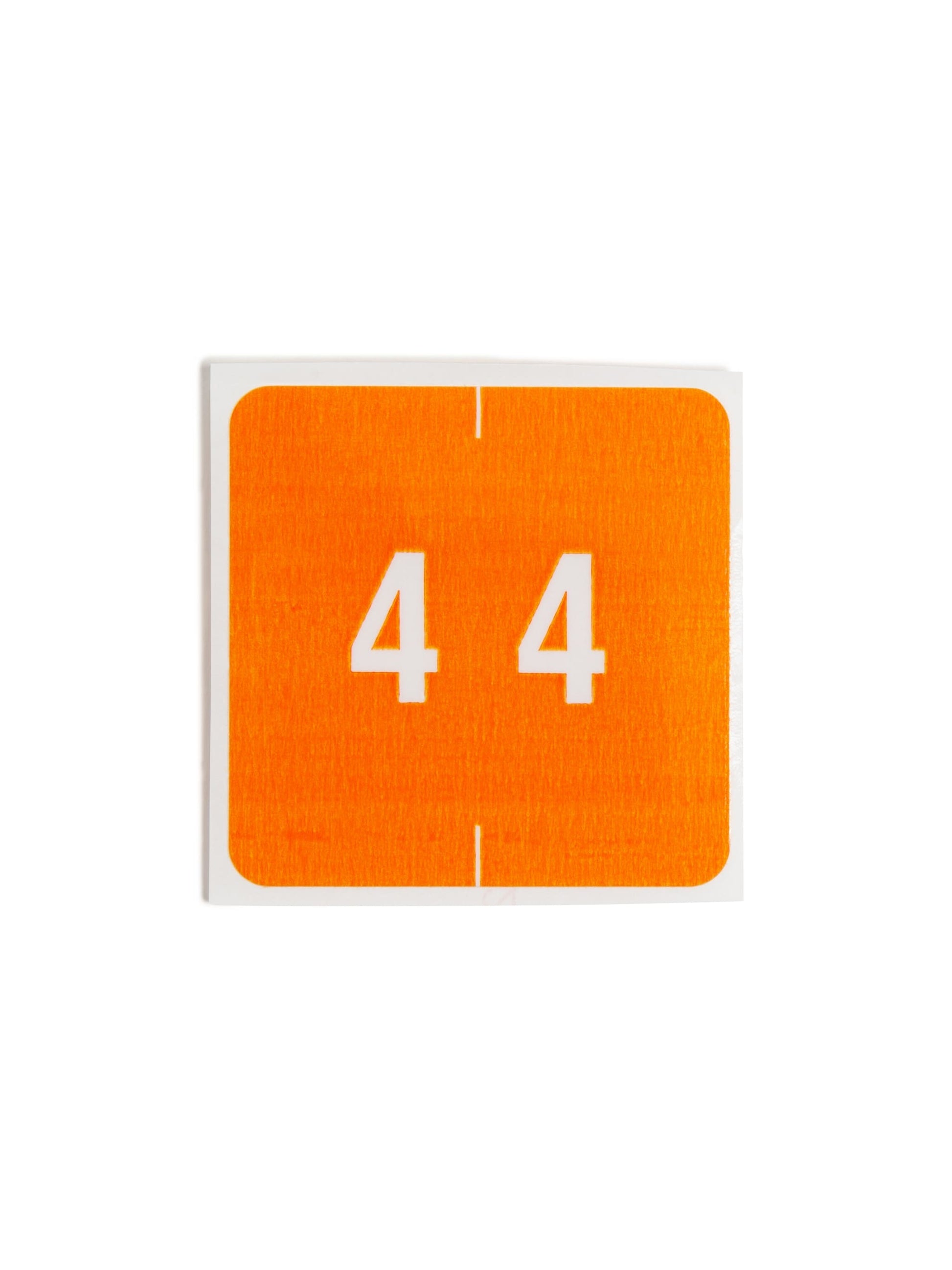 DCC Color-Coded Numeric Labels - Rolls, Orange Color, 1-1/2" X 1-1/2" Size, Set of 250, 086486674249