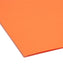 Standard File Folders, Straight-Cut Tab, Orange Color, Letter Size, Set of 100, 086486109413