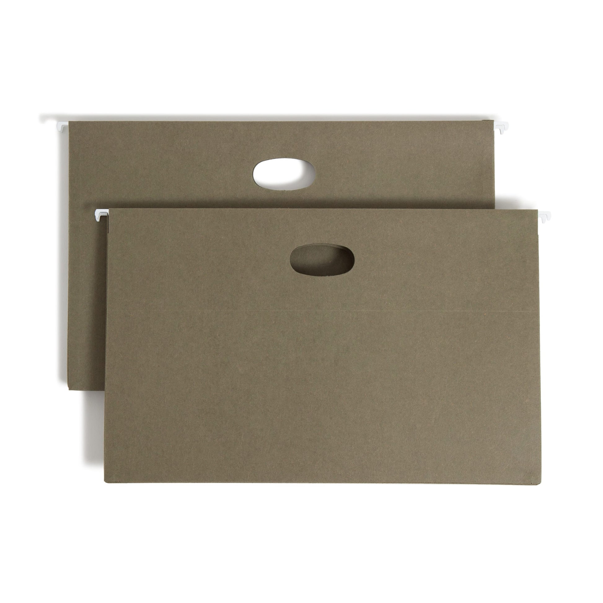 100% Recycled Hanging File Pockets, Standard Green Color, Legal Size, Set of 10, 086486643269