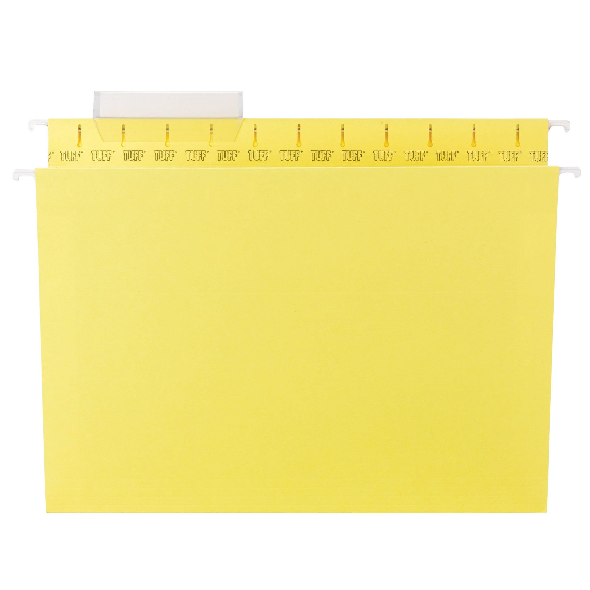 TUFF® Hanging File Folders with Easy Slide® Tabs, Yellow Color, Letter Size, Set of 1, 086486640442