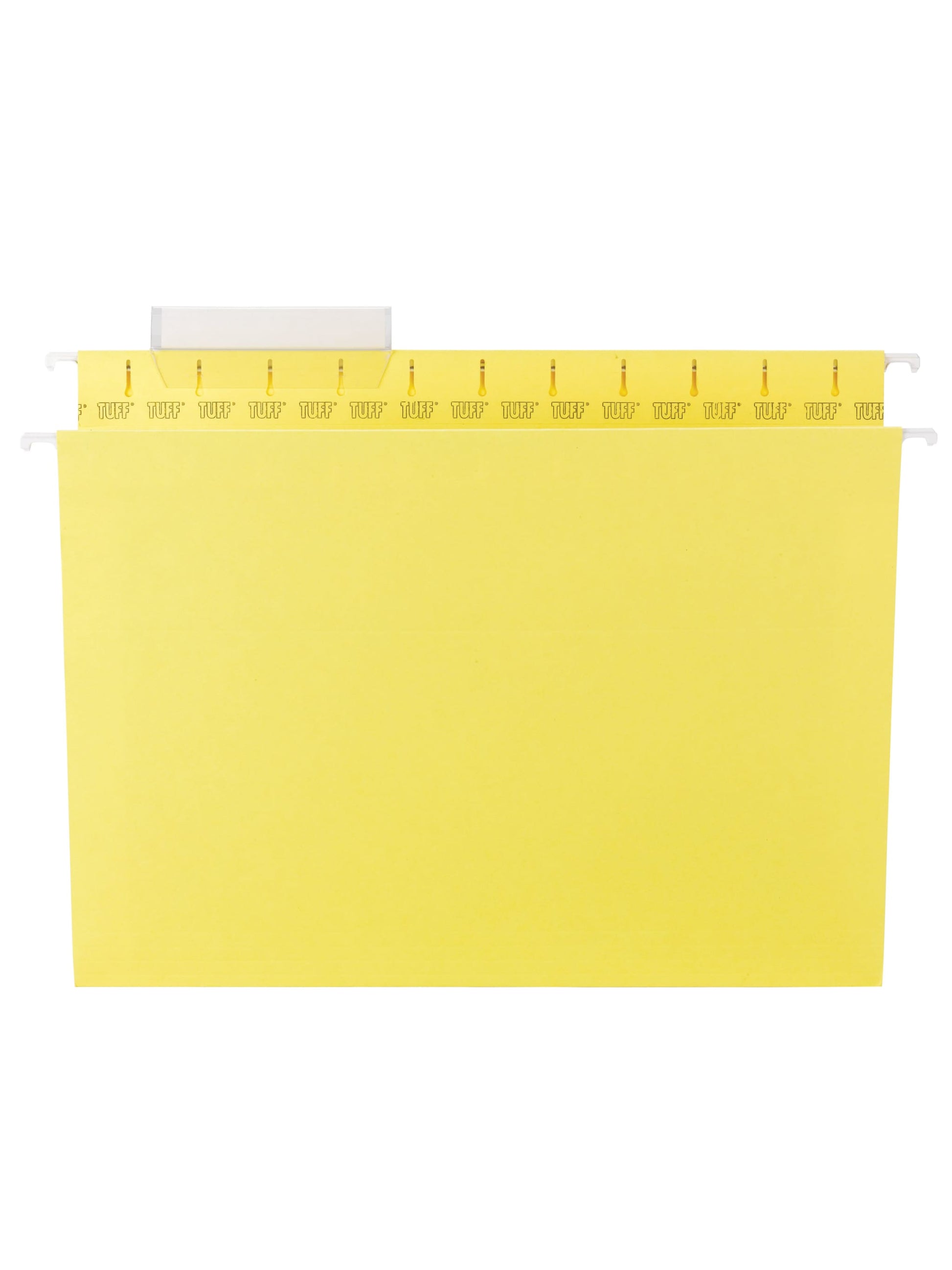 TUFF® Hanging File Folders with Easy Slide® Tabs, Yellow Color, Letter Size, 
