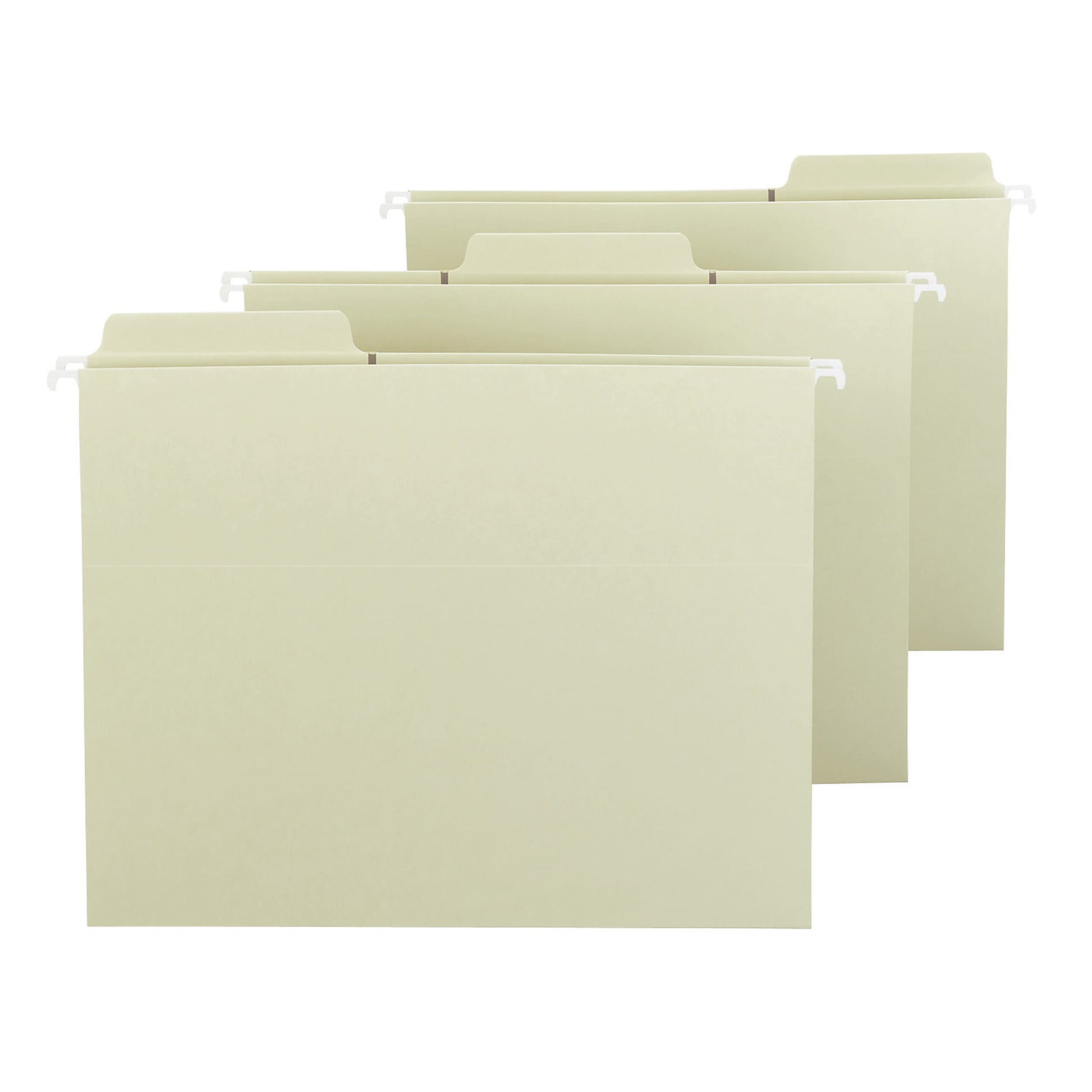FasTab® Hanging File Folders, 1/3-Cut Tab, Moss Green Color, Letter Size, Set of 20, 086486640824