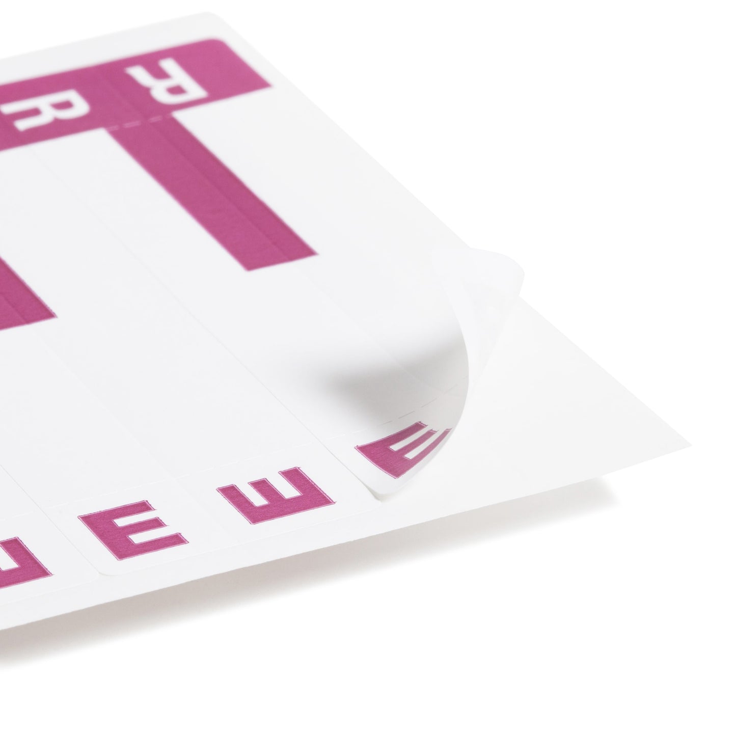 AlphaZ® NCC Color-Coded Name Labels - Sheets, Purple Color, 3-5/8" X 1-5/32" Size, Set of 100, 086486671569