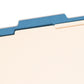 Classification File Folders, 2 Dividers, 2 inch Expansion, Blue Color, Letter Size, Set of 10, 30086486140011