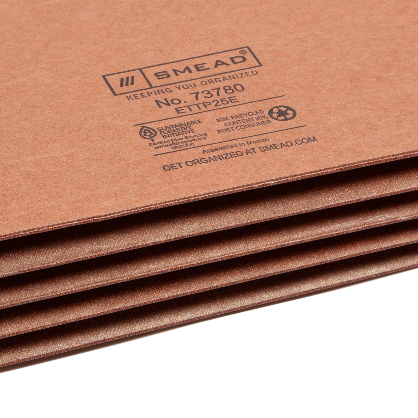 TUFF® Extra-Wide Reinforced End Tab File Pockets, Straight-Cut Tab, 3-1/2 inch Expansion, Redrope Color, Extra Wide Letter Size, Set of 10, 30086486737808