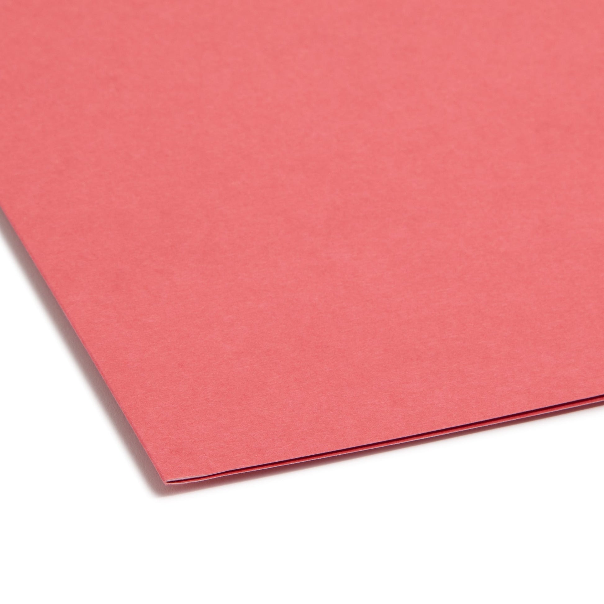 100% Recycled Reinforced Tab Fastener File Folders, Red Color, Letter Size, Set of 50, 086486127417