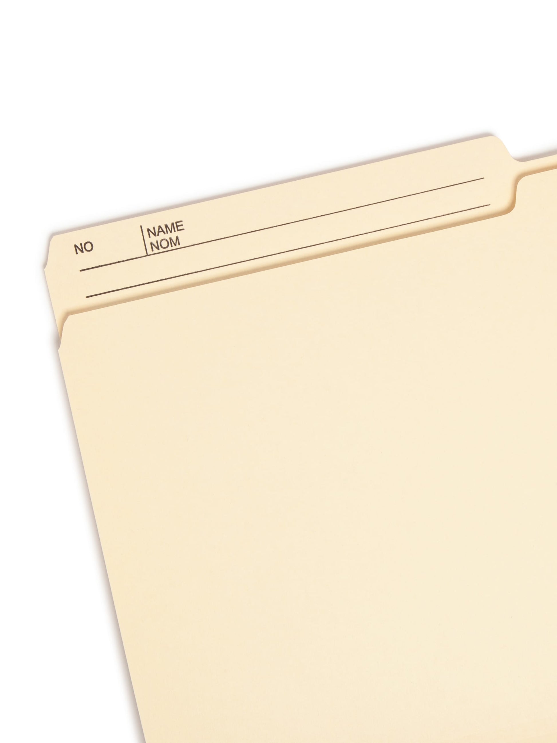 100% Recycled Reversible Printed Tab File Folders, Manila Color, Legal Size, 086486153294
