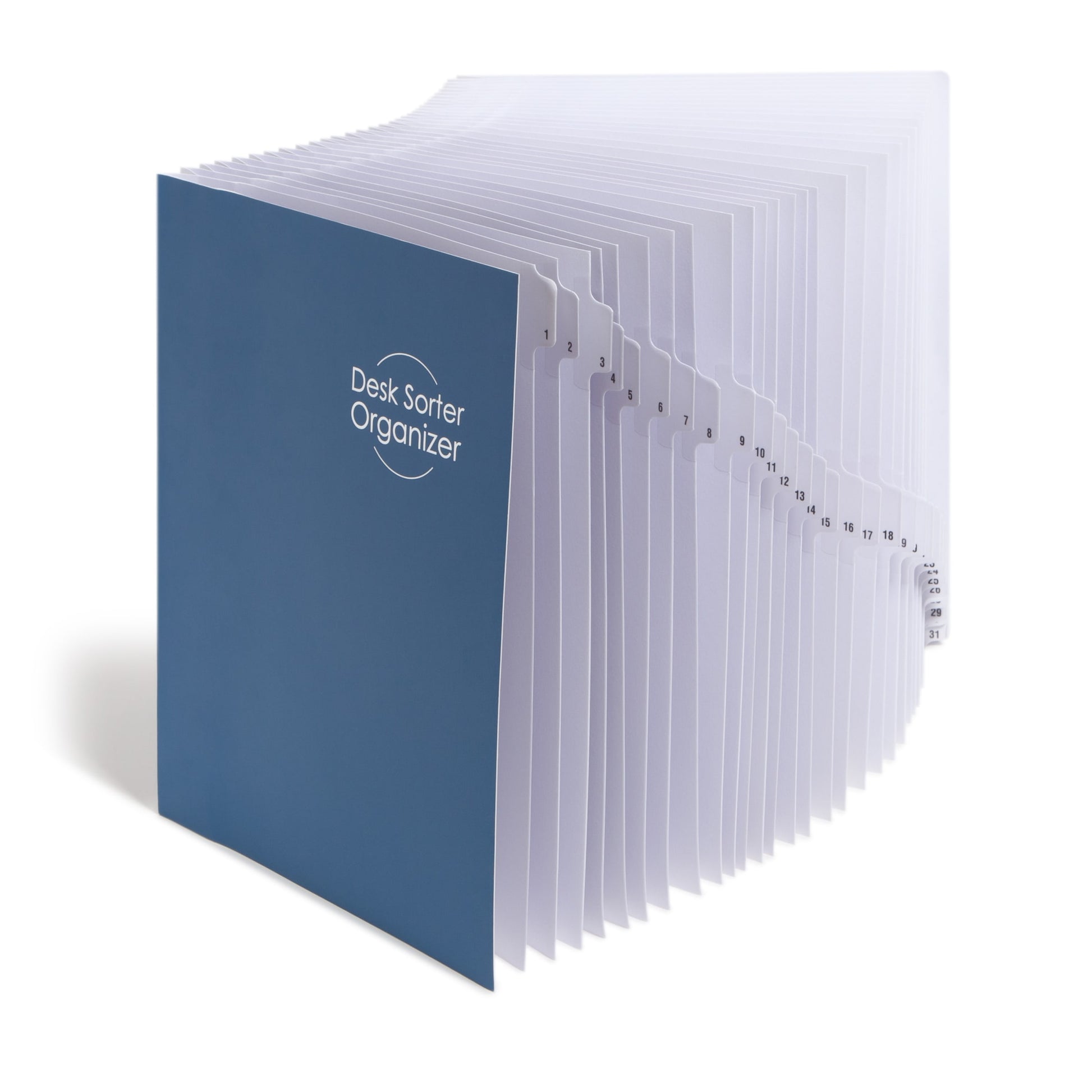 Desk File/Sorters, Dark Blue Color, Letter Size, Set of 1, 086486892940