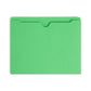 Colored File Jackets, Reinforced Straight-Cut Tab, No Expansion, Green Color, Letter Size, Set of 100, 30086486755031