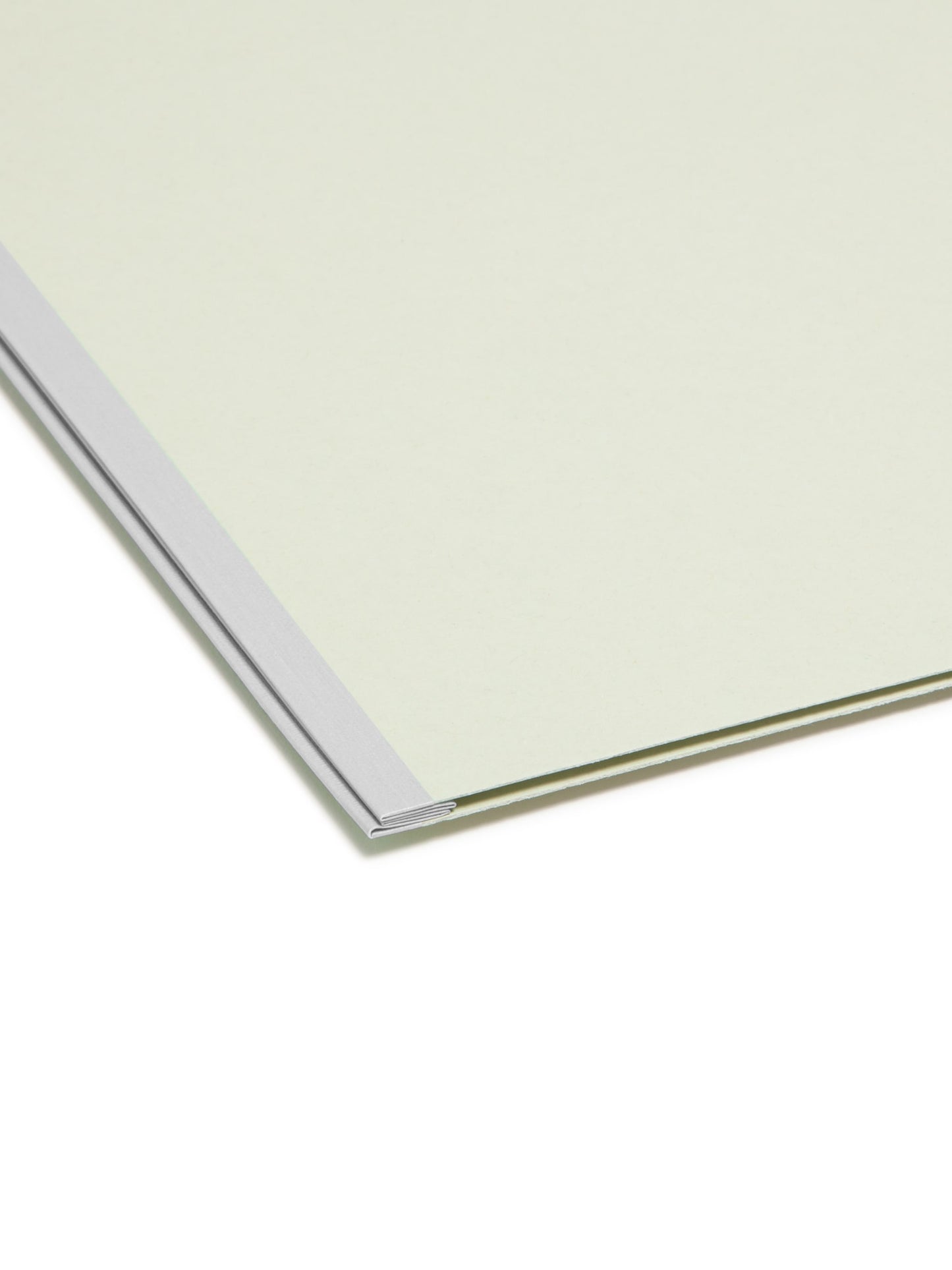 SuperTab® Pressboard Fastener File Folders, Gray/Green Color, Letter Size, Set of 25, 086486149815