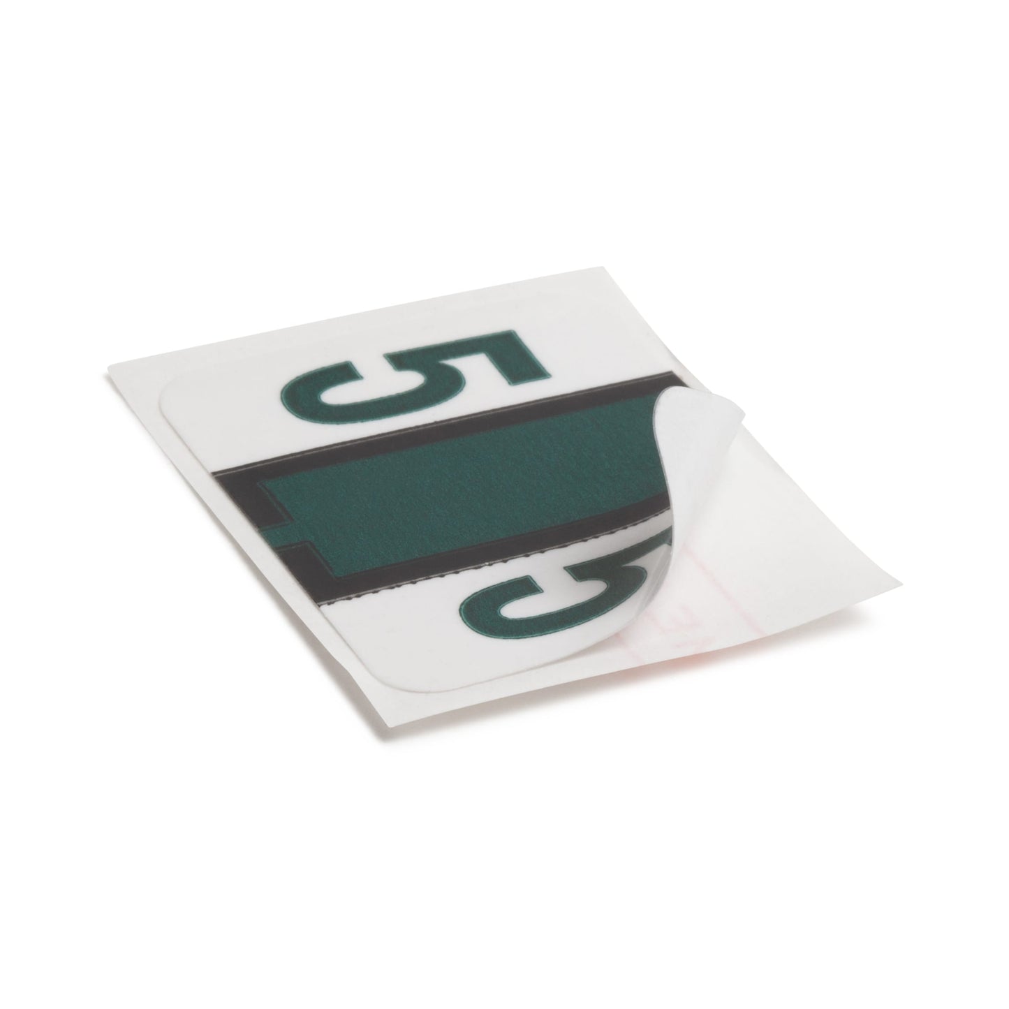 BCCRN Bar Style Color-Coded Numeric Labels, 0-9 Rolls, Dark Green Color, 1-1/4" X 1" Size, Set of 50, 086486673754