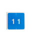 DCC Color-Coded Numeric Labels - Rolls, Light Blue Color, 1-1/2" X 1-1/2" Size, Set of 250, 086486674218