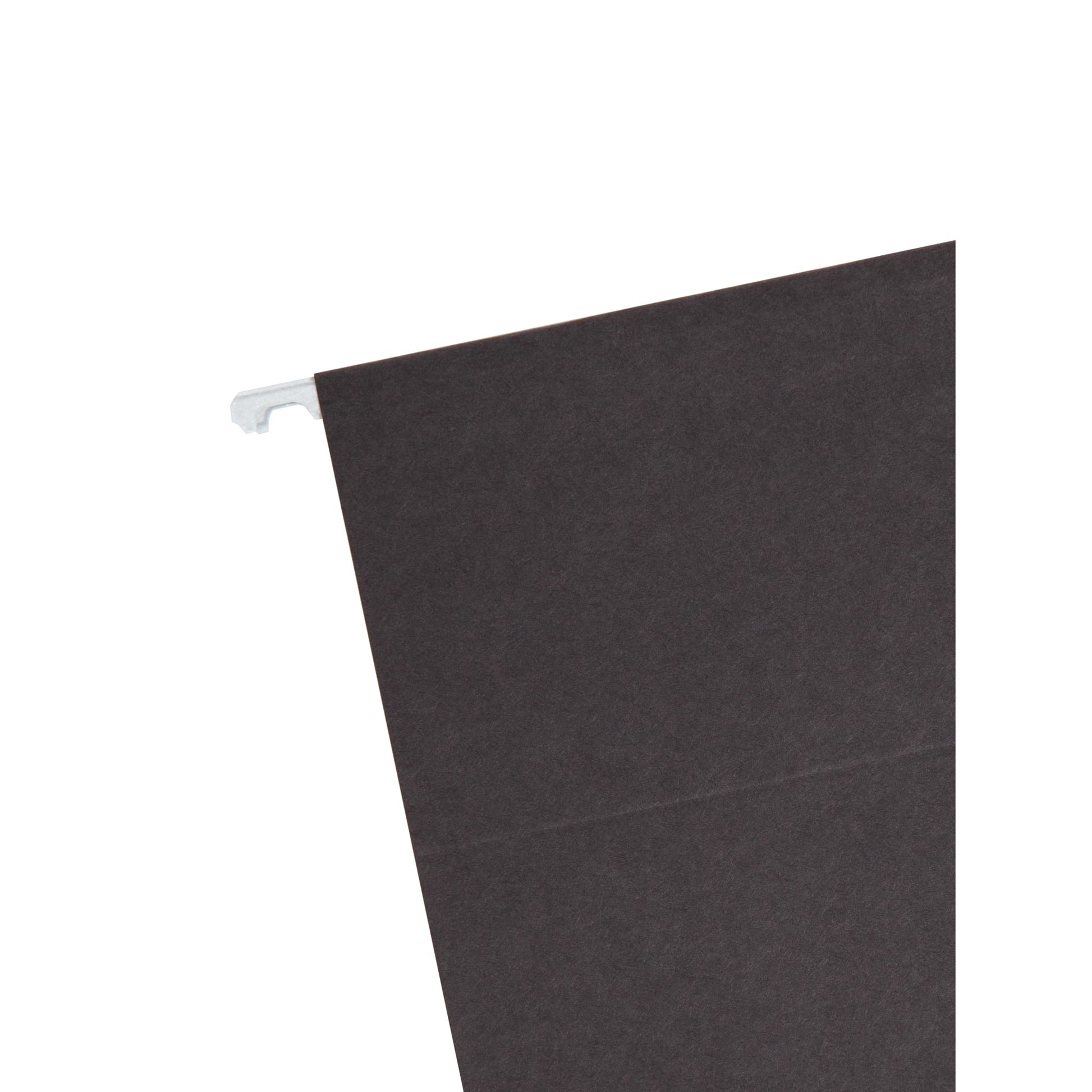 Standard Hanging File Folders, Black Color, Letter Size, Set of 25, 086486644273