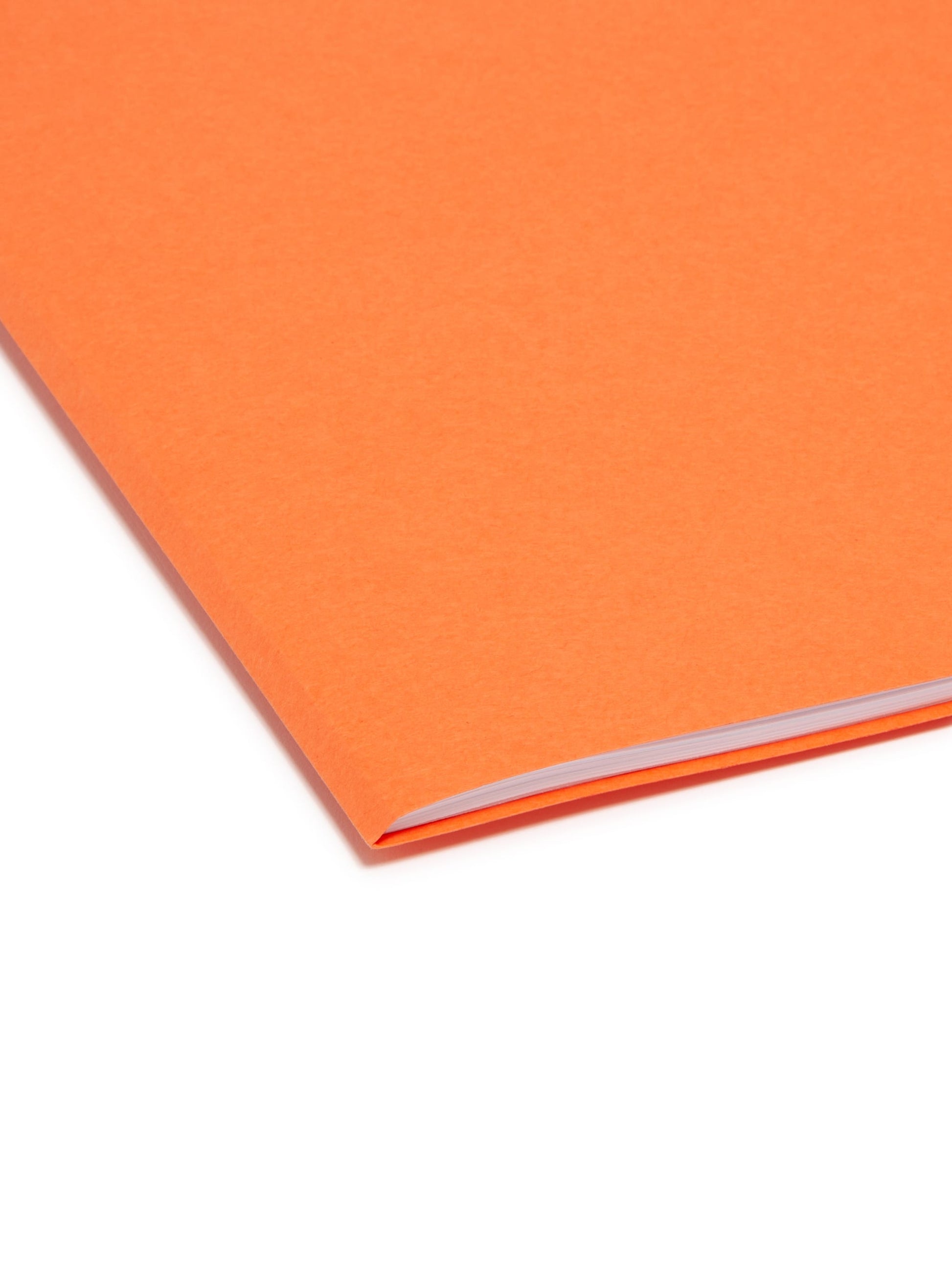 Reinforced Tab File Folders, Straight-Cut Tab, Orange Color, Legal Size, Set of 100, 086486175104