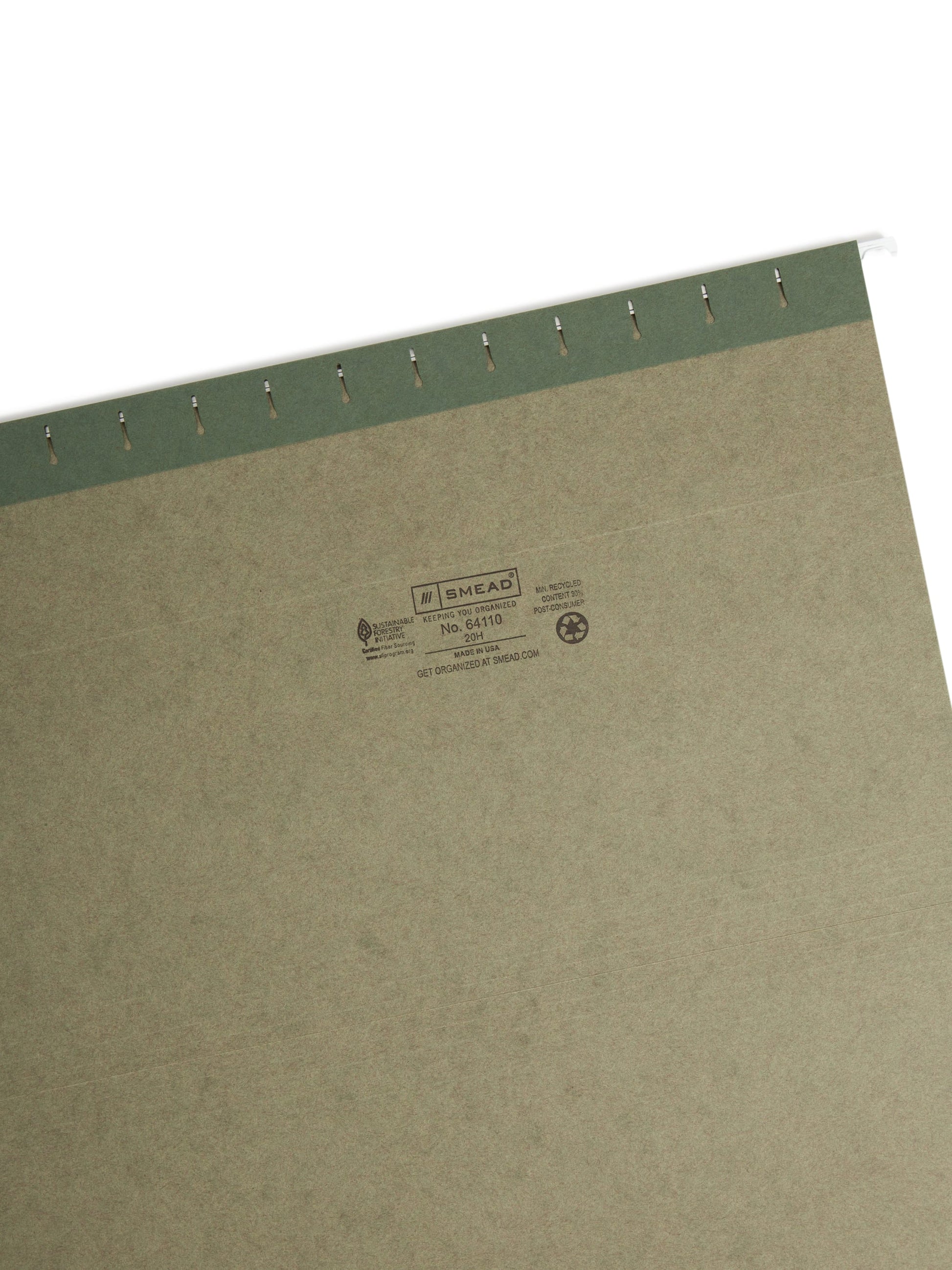 Standard Hanging File Folders, Without Tabs, Standard Green Color, Legal Size, Set of 25, 086486641104