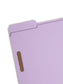 Reinforced Tab Fastener File Folders, 1/3-Cut Tab, 2 Fasteners, Lavender Color, Letter Size, Set of 50, 086486124409