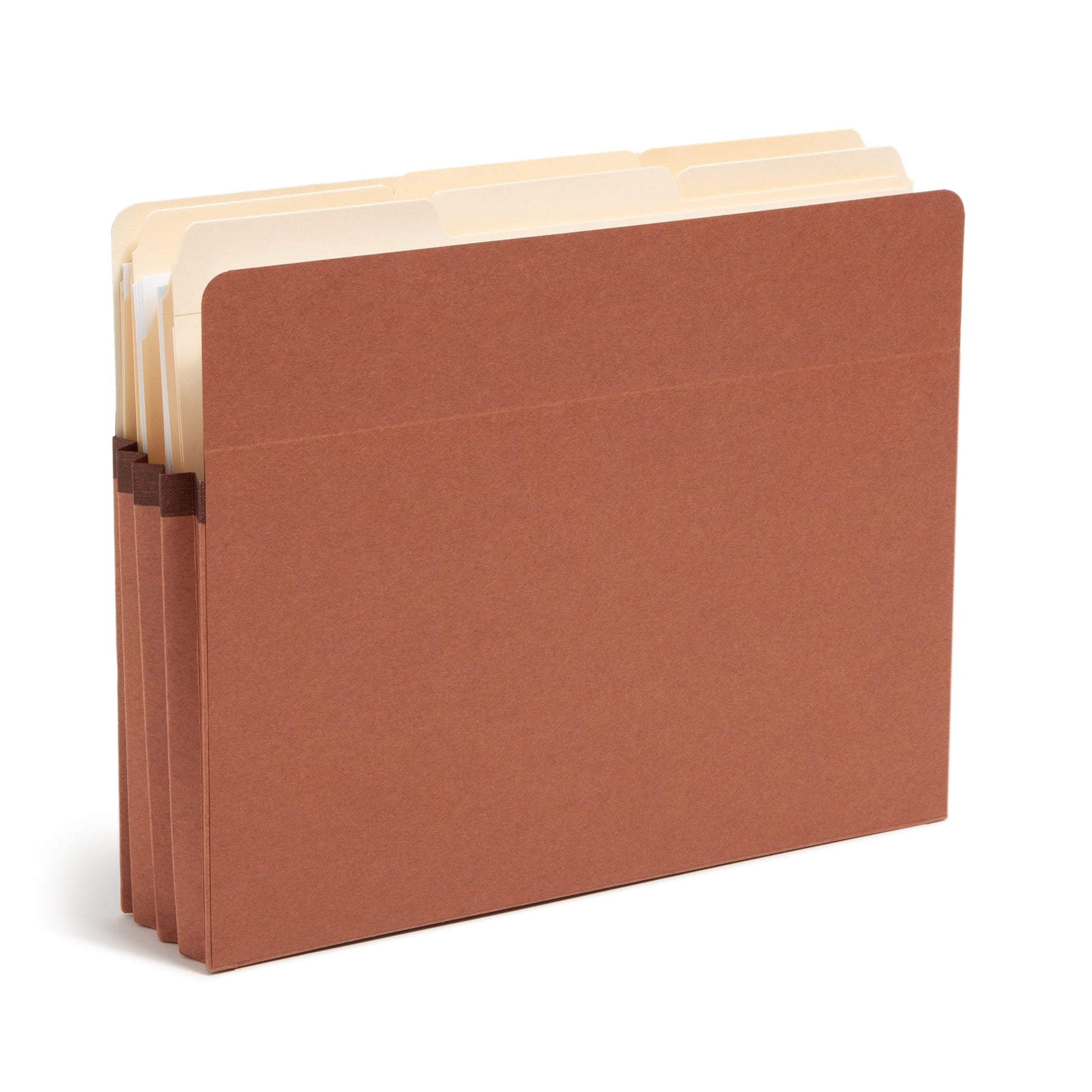 Redrope File Pockets, Straight-Cut Tab, 3-1/2 inch Expansion, Redrope Color, Letter Size, Set of 25, 30086486732247